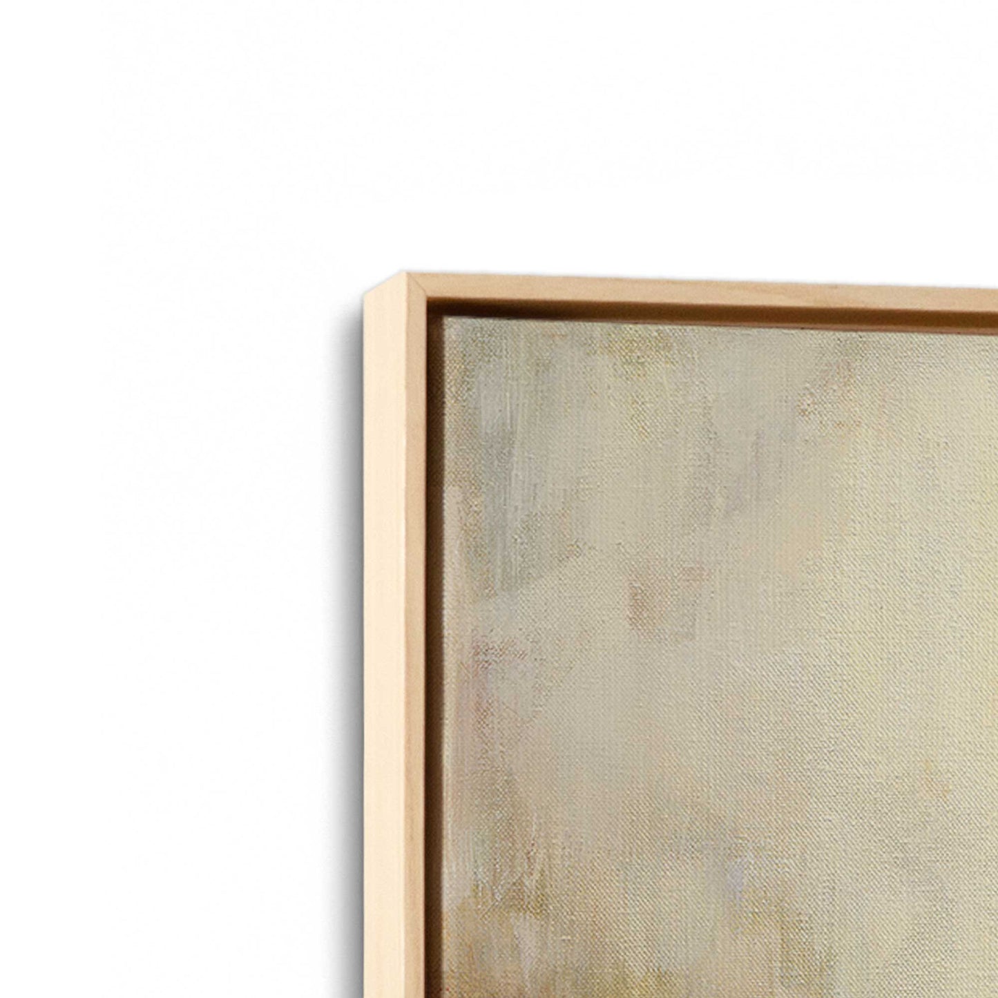 [Color:American Maple], Picture of art in a American Maple frame at an angle