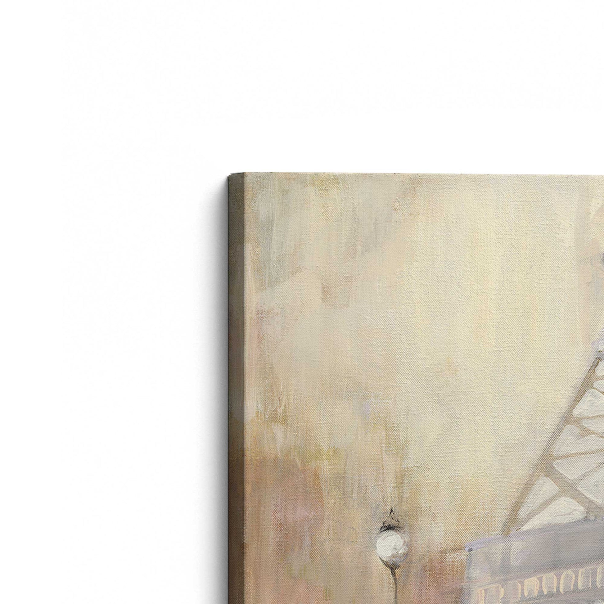 [Color:Stretched Canvas], Picture of the corner of the art