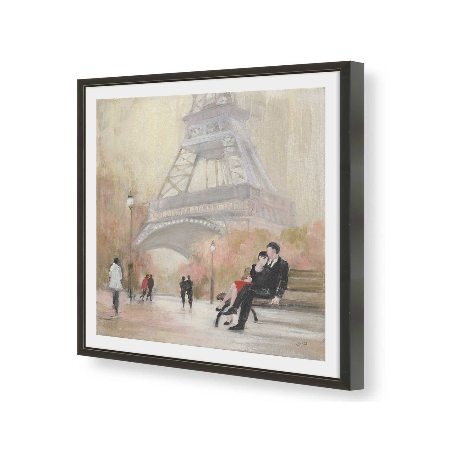 [Color:Satin Black], Picture of art in a Satin Black frame of the corner