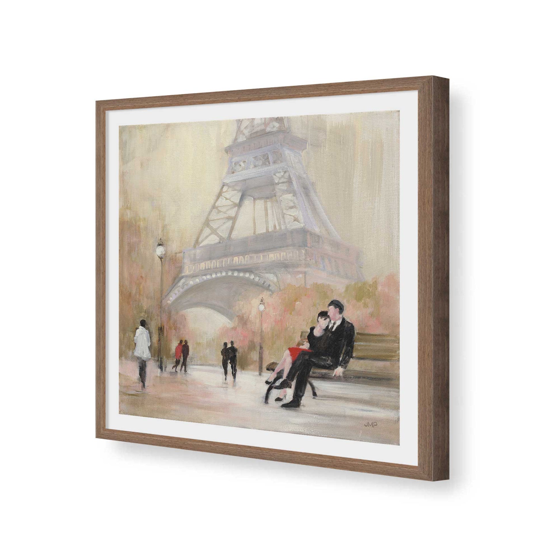 [Color:Walnut], Picture of art in a Walnut frame of the corner