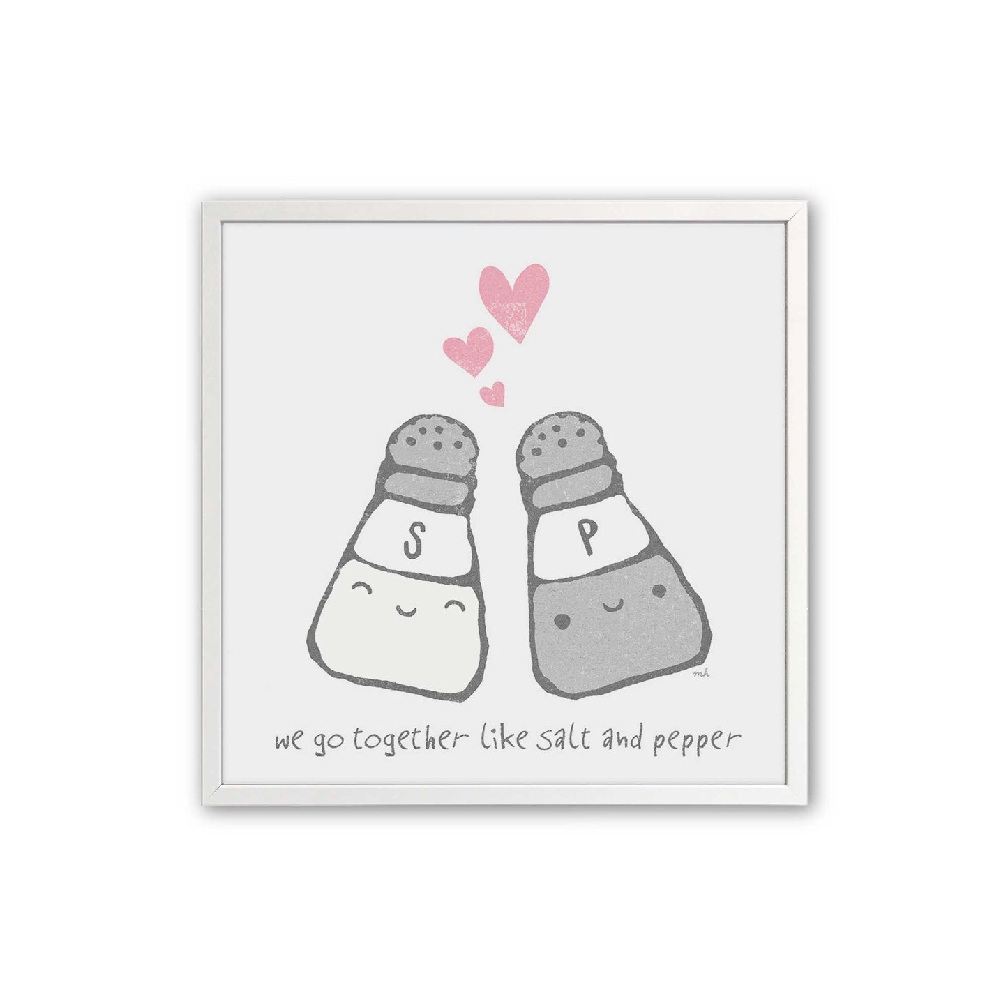 [Color:Opaque White], Picture of art in an Opaque White frame