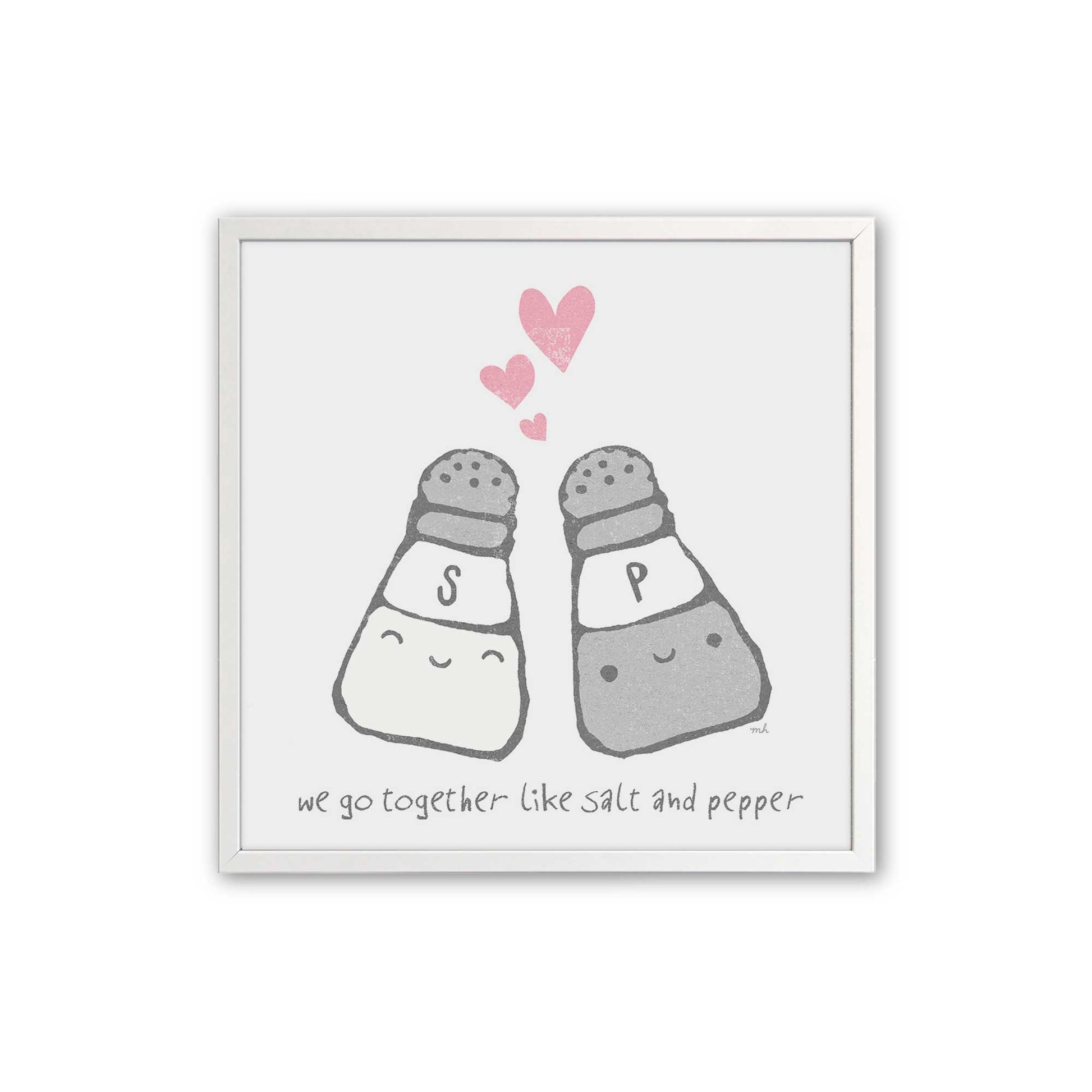 [Color:Opaque White], Picture of art in an Opaque White frame