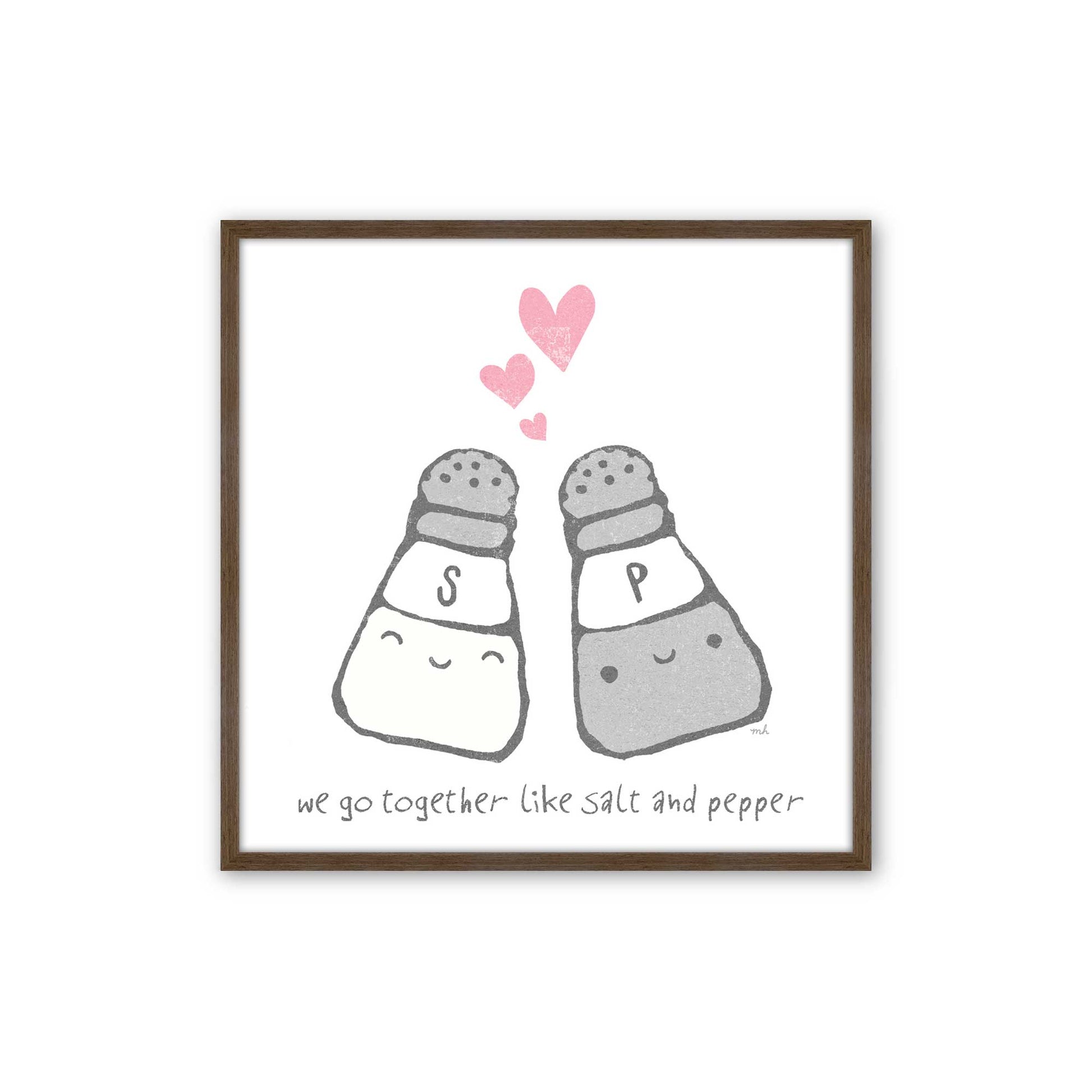 [Color:Walnut], Picture of art in a Walnut frame