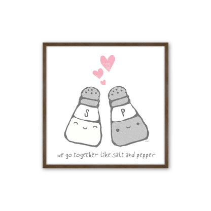 [Color:Walnut], Picture of art in a Walnut frame