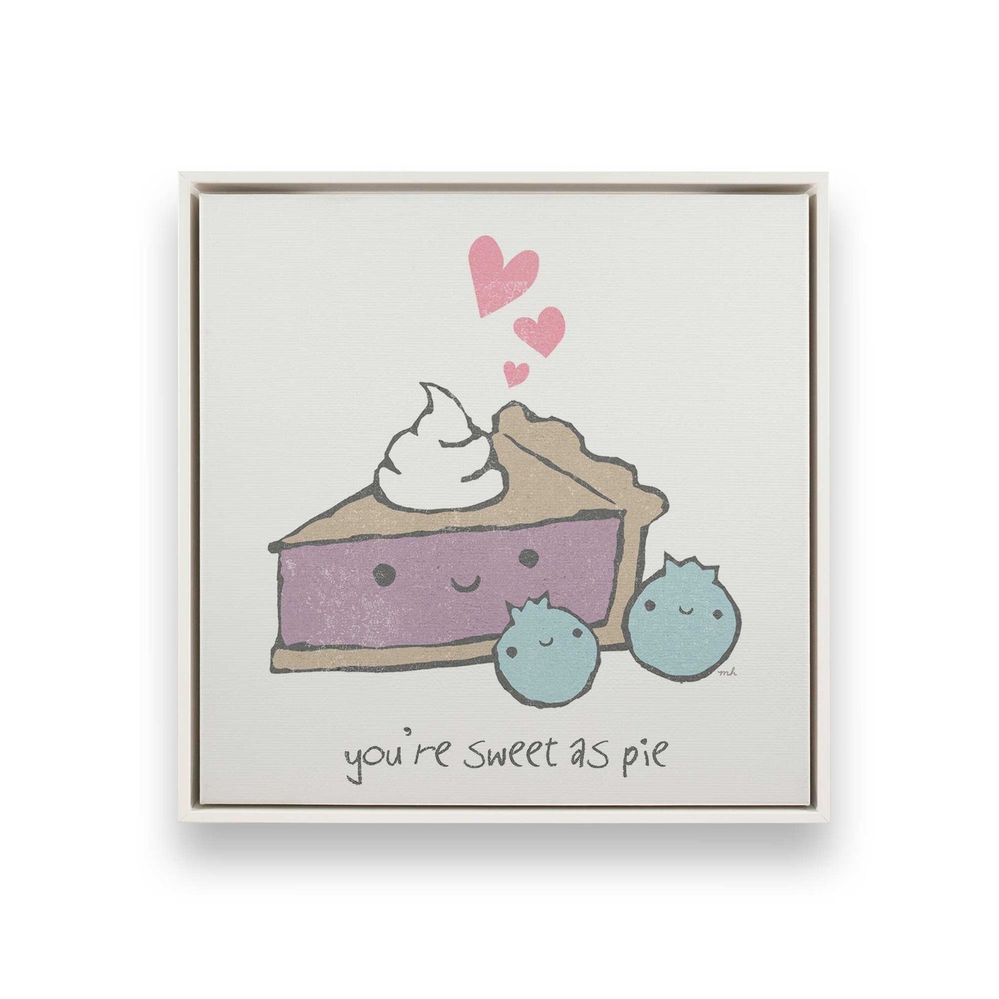 [Color:Opaque White], Picture of art in a White frame