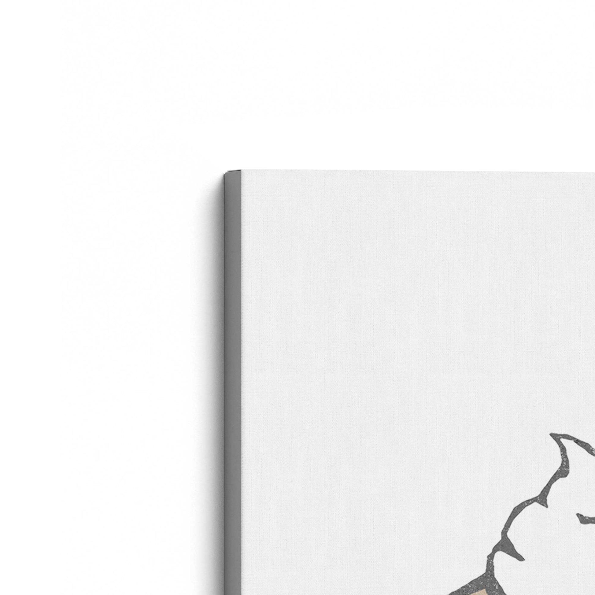 [Color:Stretched Canvas], Picture of the corner of the art