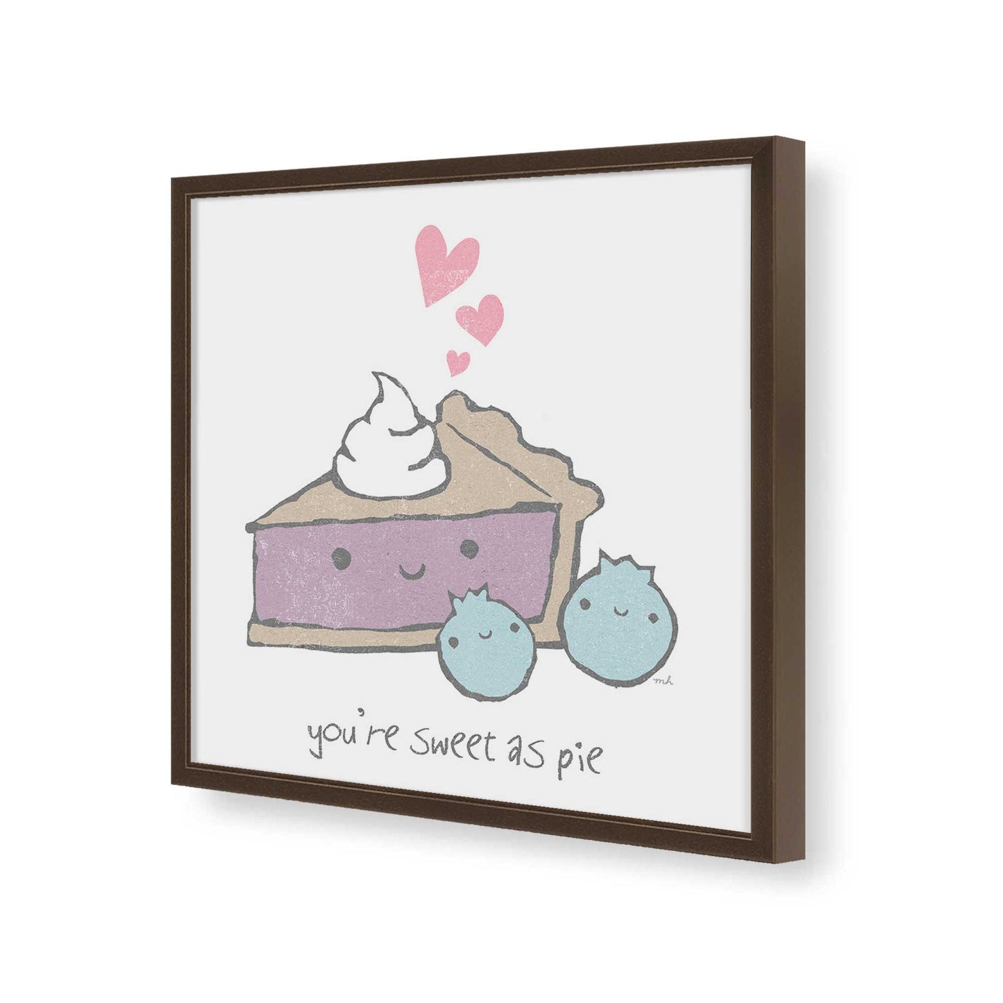 [Color:Espresso], Picture of art in a Espresso frame of the corner