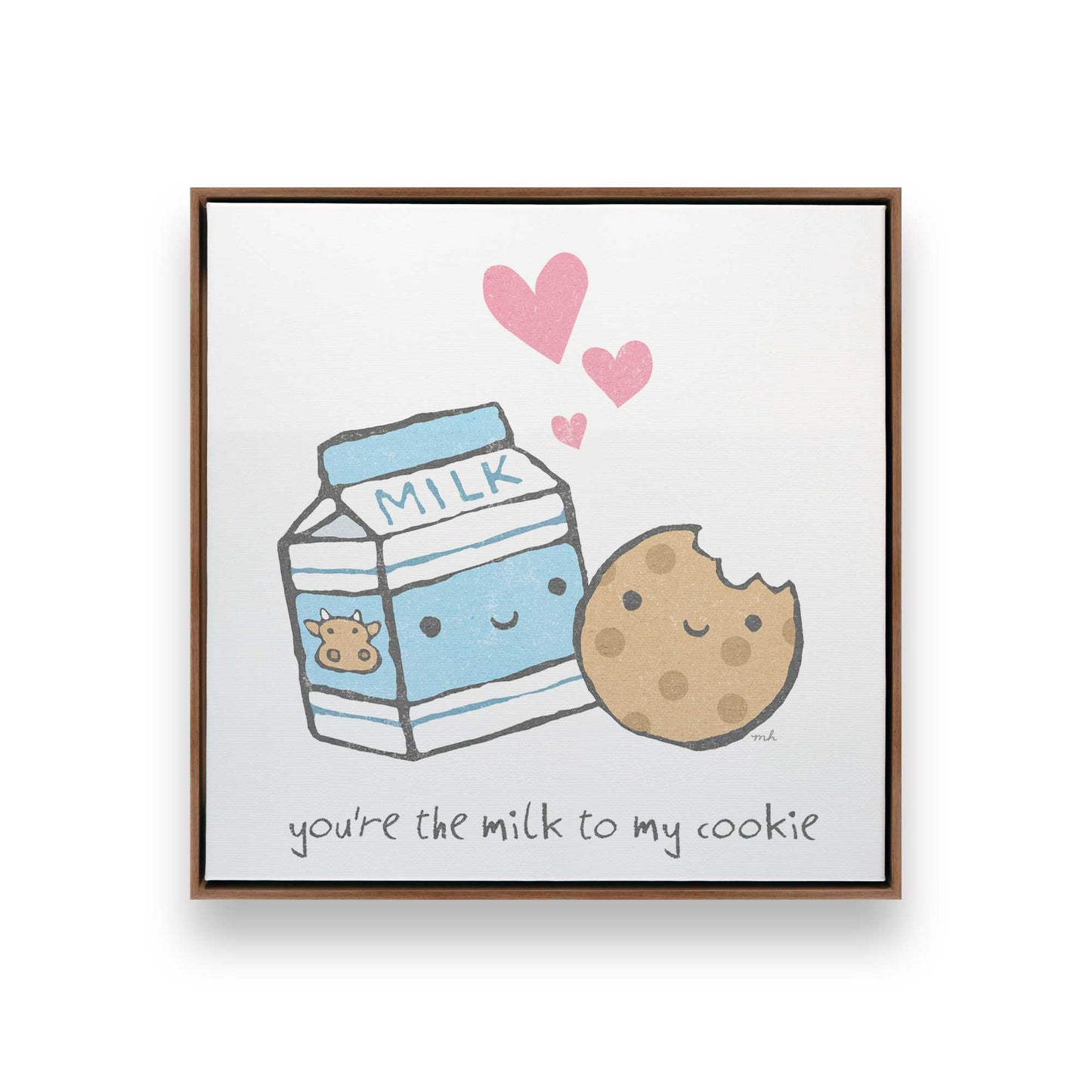 [Color:Walnut], Picture of art in a Walnut frame