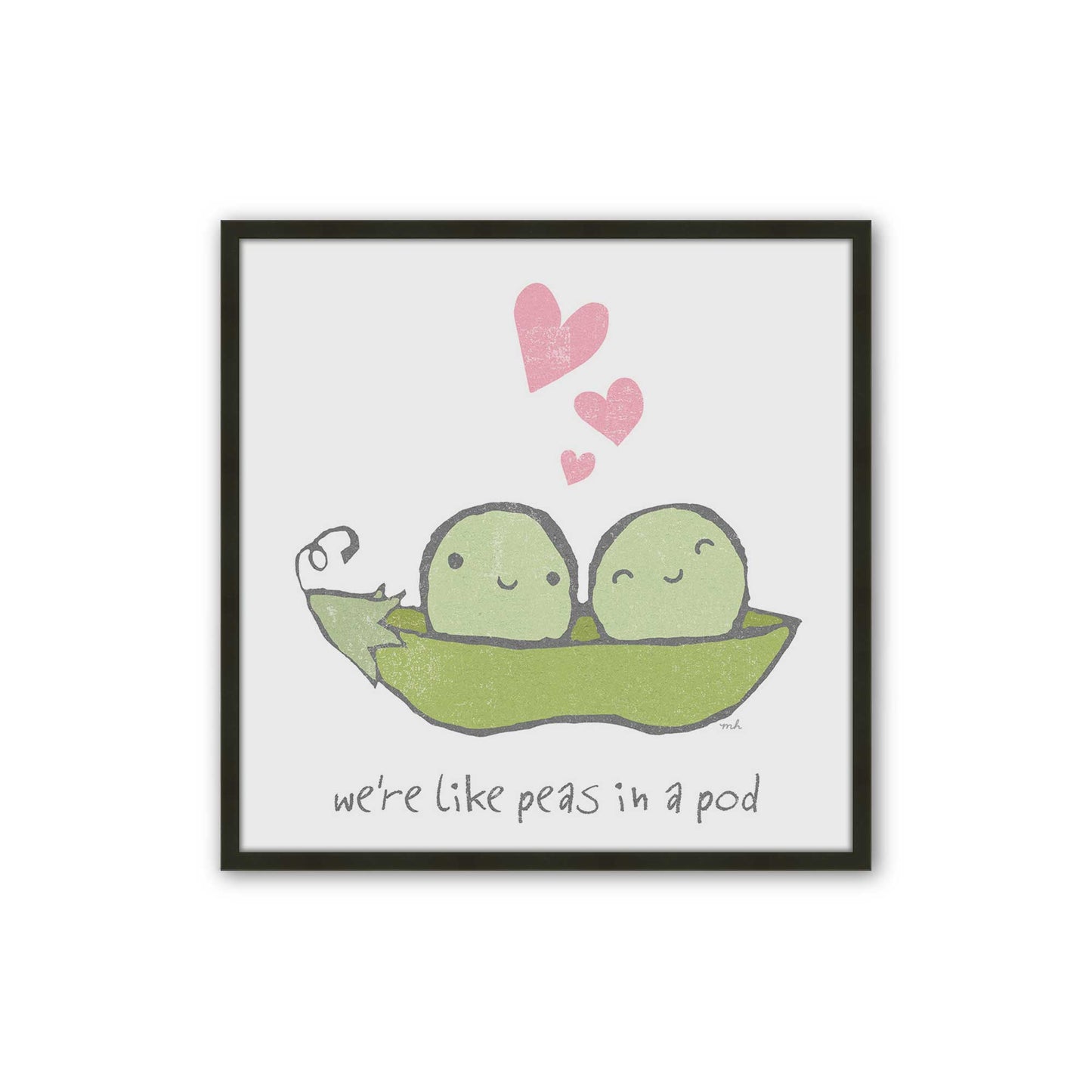 [Color:Satin Black], Picture of art in a Satin Black frame