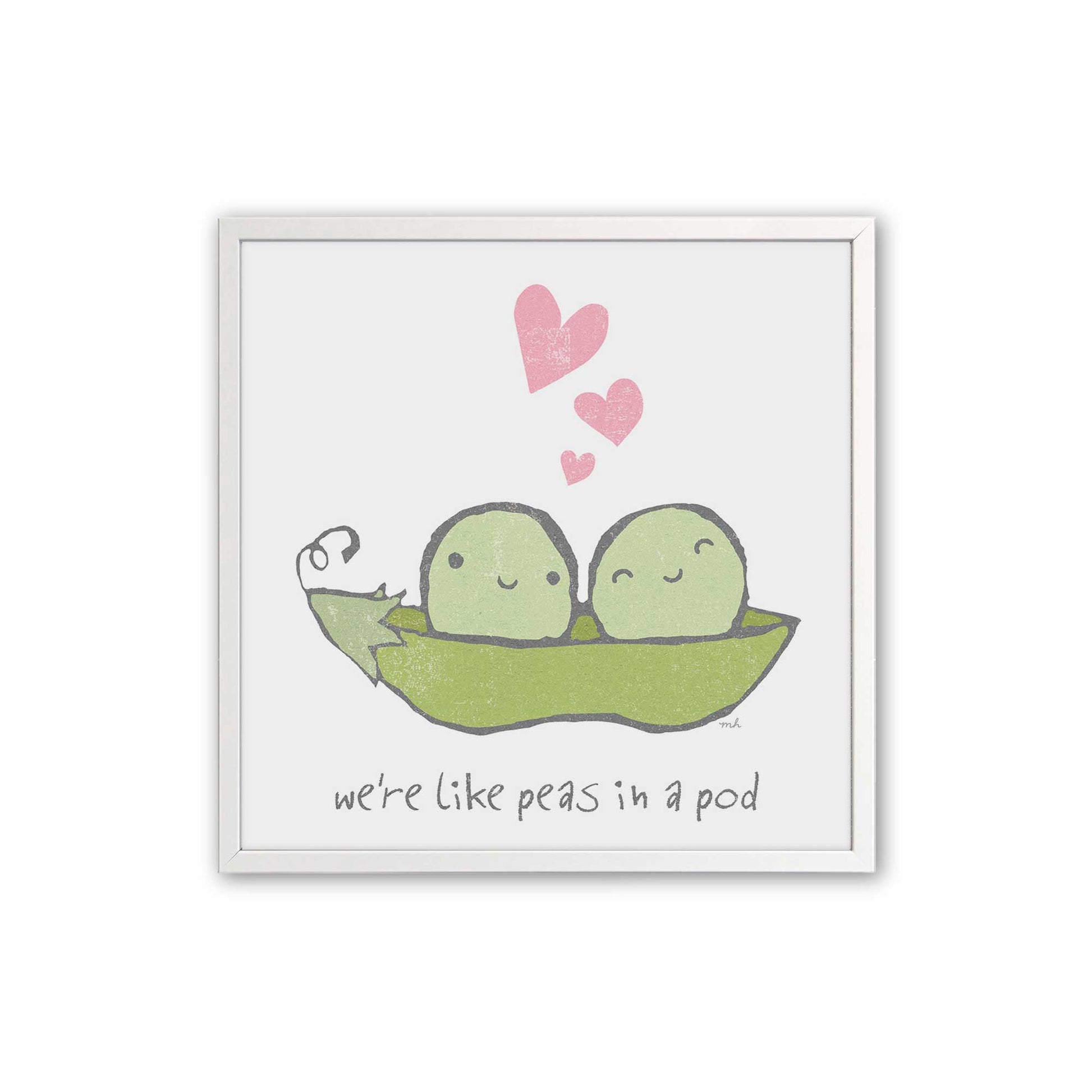 [Color:Opaque White], Picture of art in an Opaque White frame