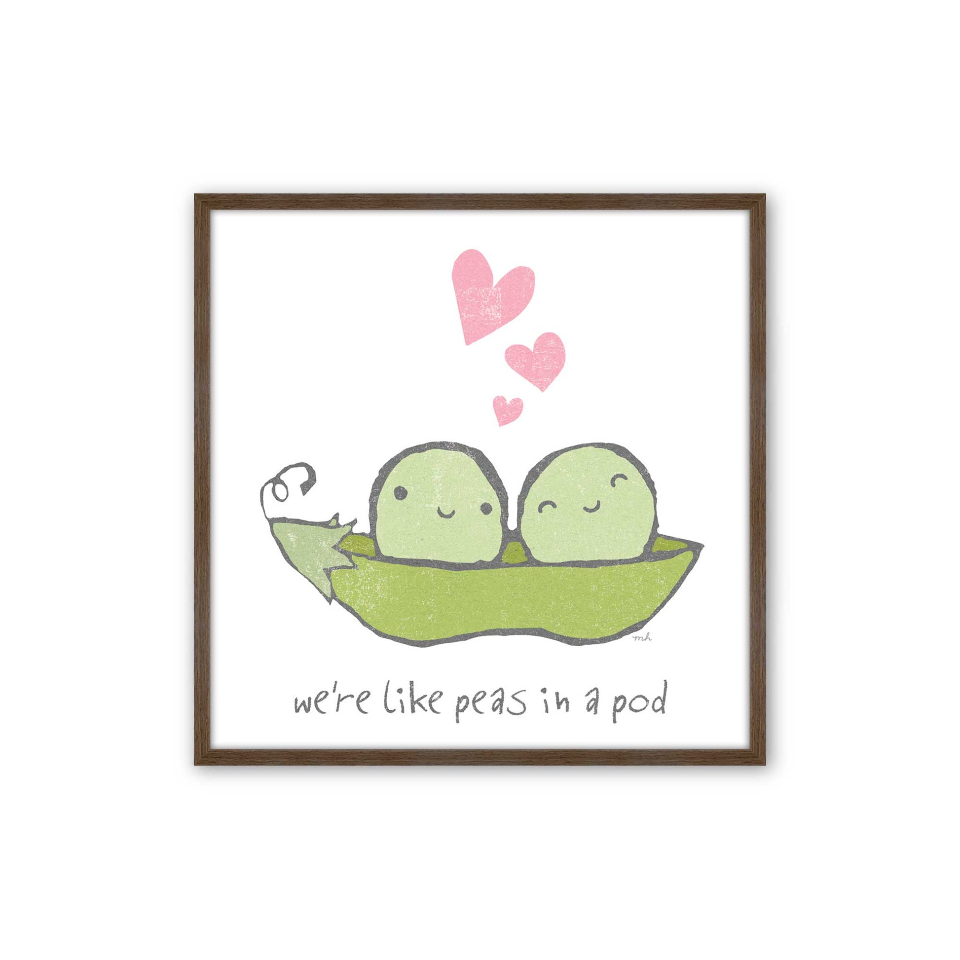 [Color:Walnut], Picture of art in a Walnut frame