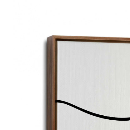 [Color:Walnut], Picture of art in a Walnut frame at an angle