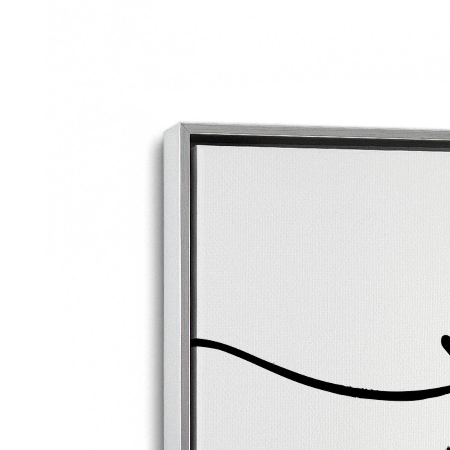 [Color:Polished Chrome], Picture of art in a Polished Chrome frame at an angle