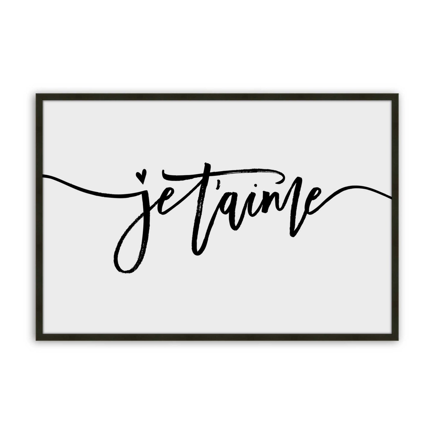 [Color:Satin Black], Picture of art in a Satin Black frame