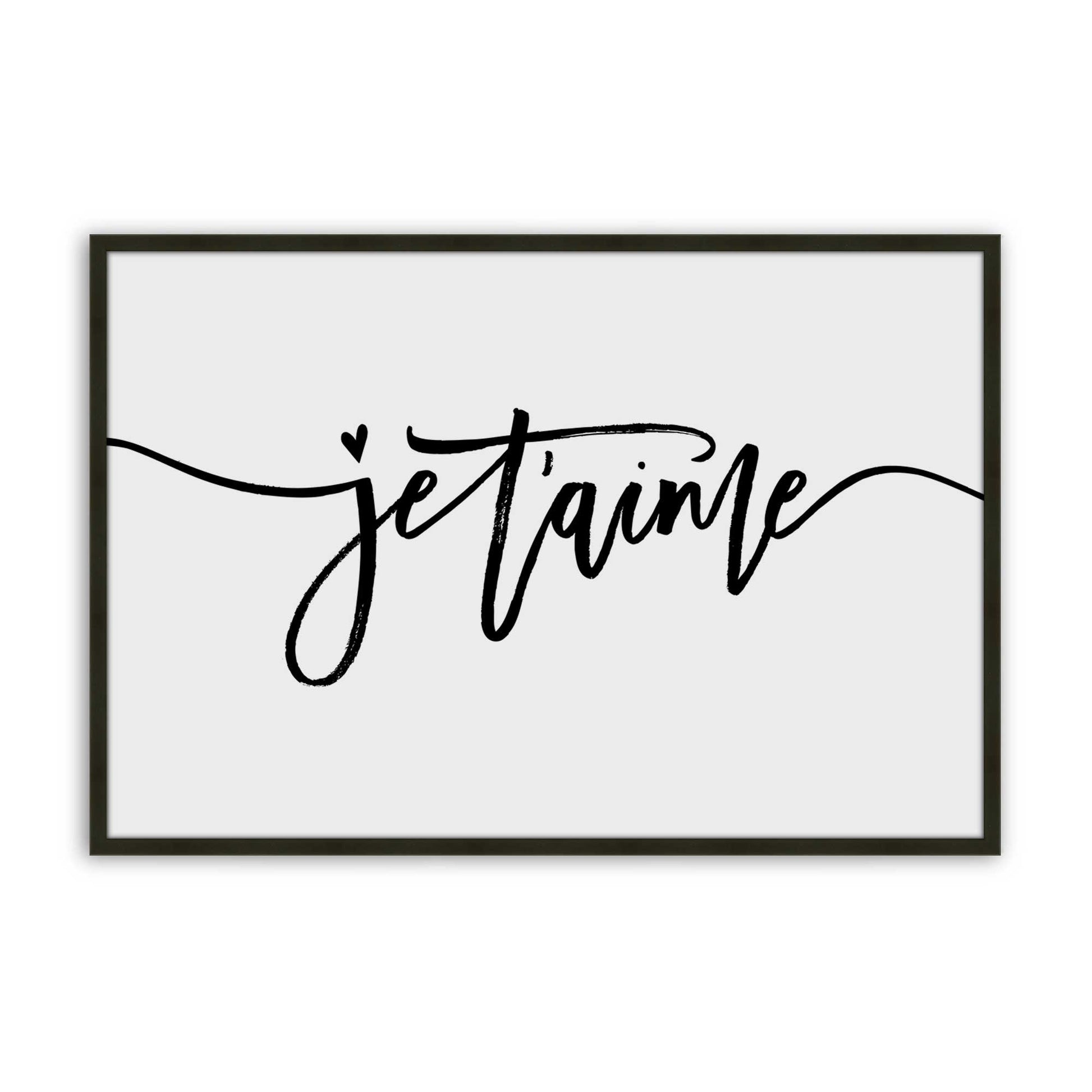 [Color:Satin Black], Picture of art in a Satin Black frame