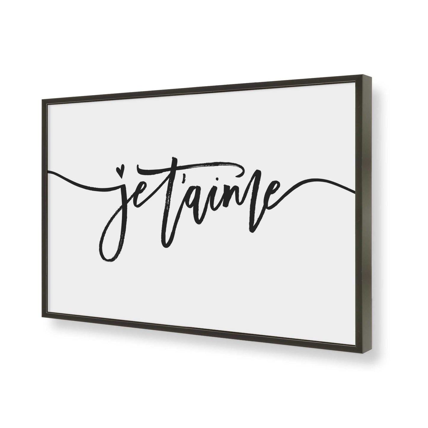 [Color:Satin Black], Picture of art in a Satin Black frame of the corner