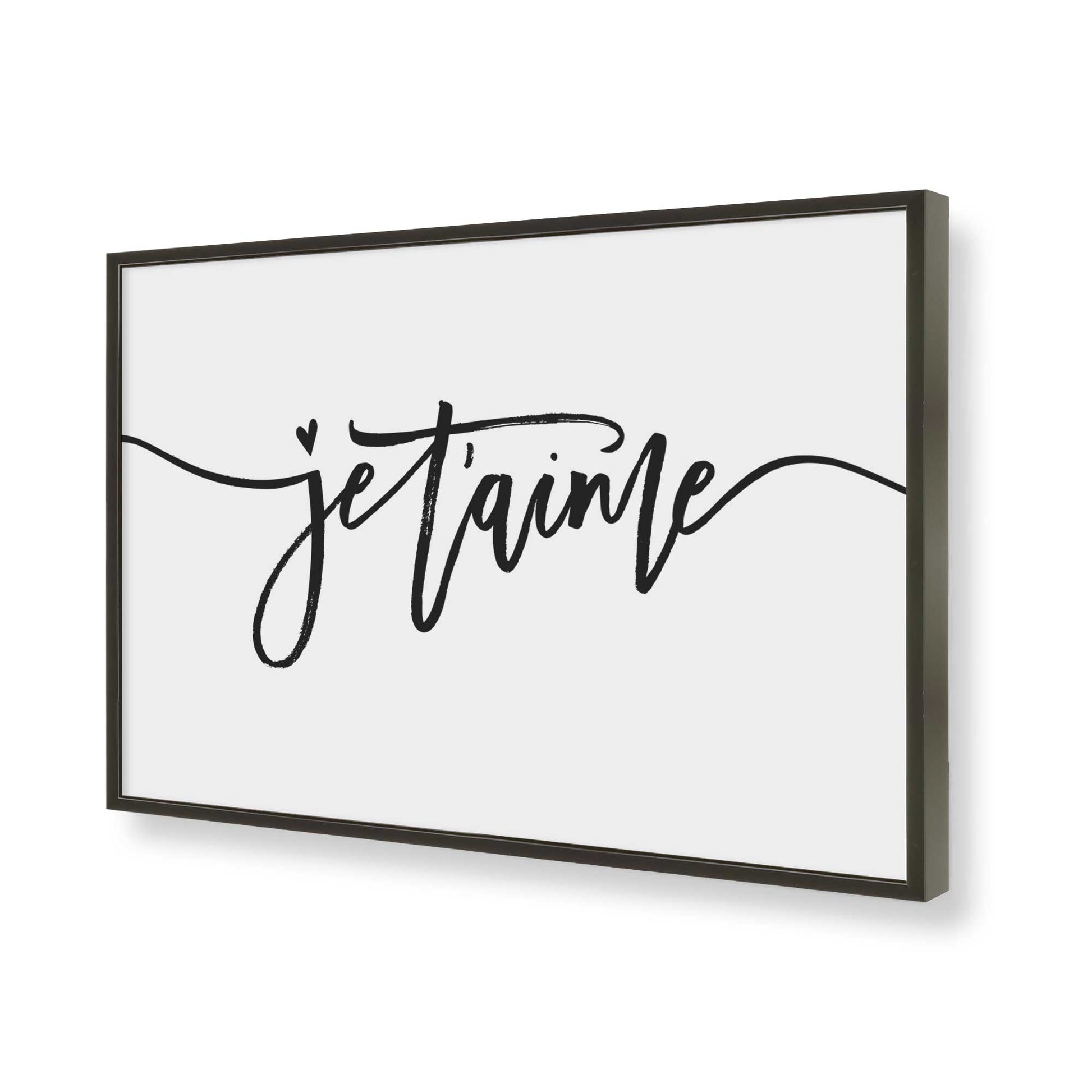 [Color:Satin Black], Picture of art in a Satin Black frame of the corner