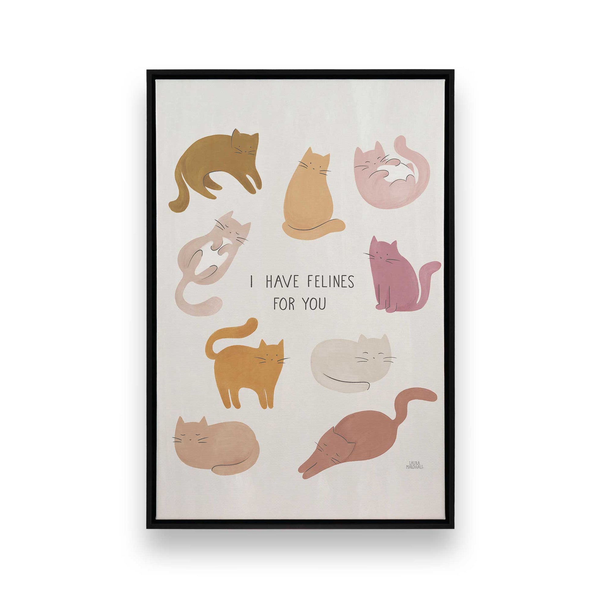 [Color:Satin Black], Picture of art in a Satin Black frame