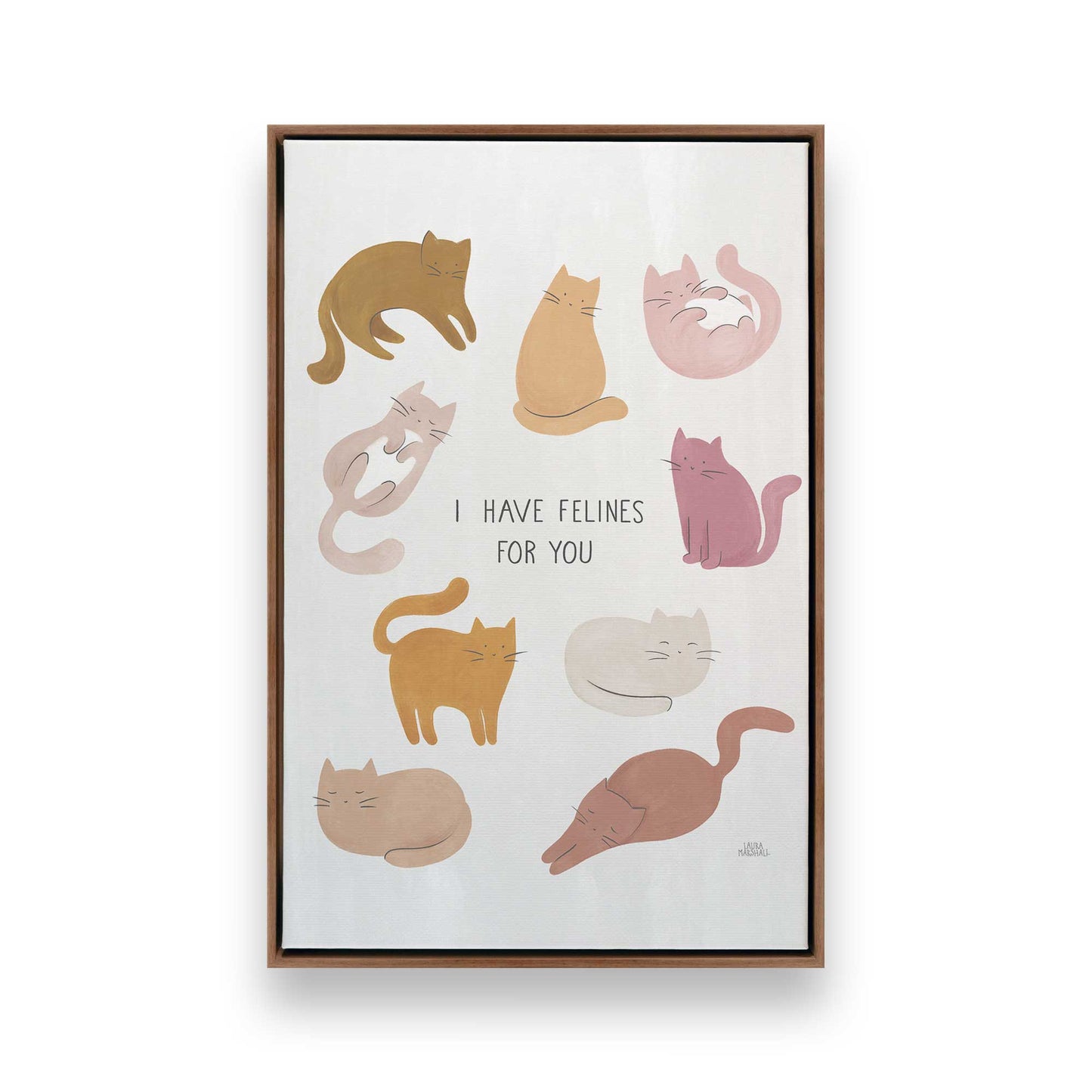 [Color:Walnut], Picture of art in a Walnut frame