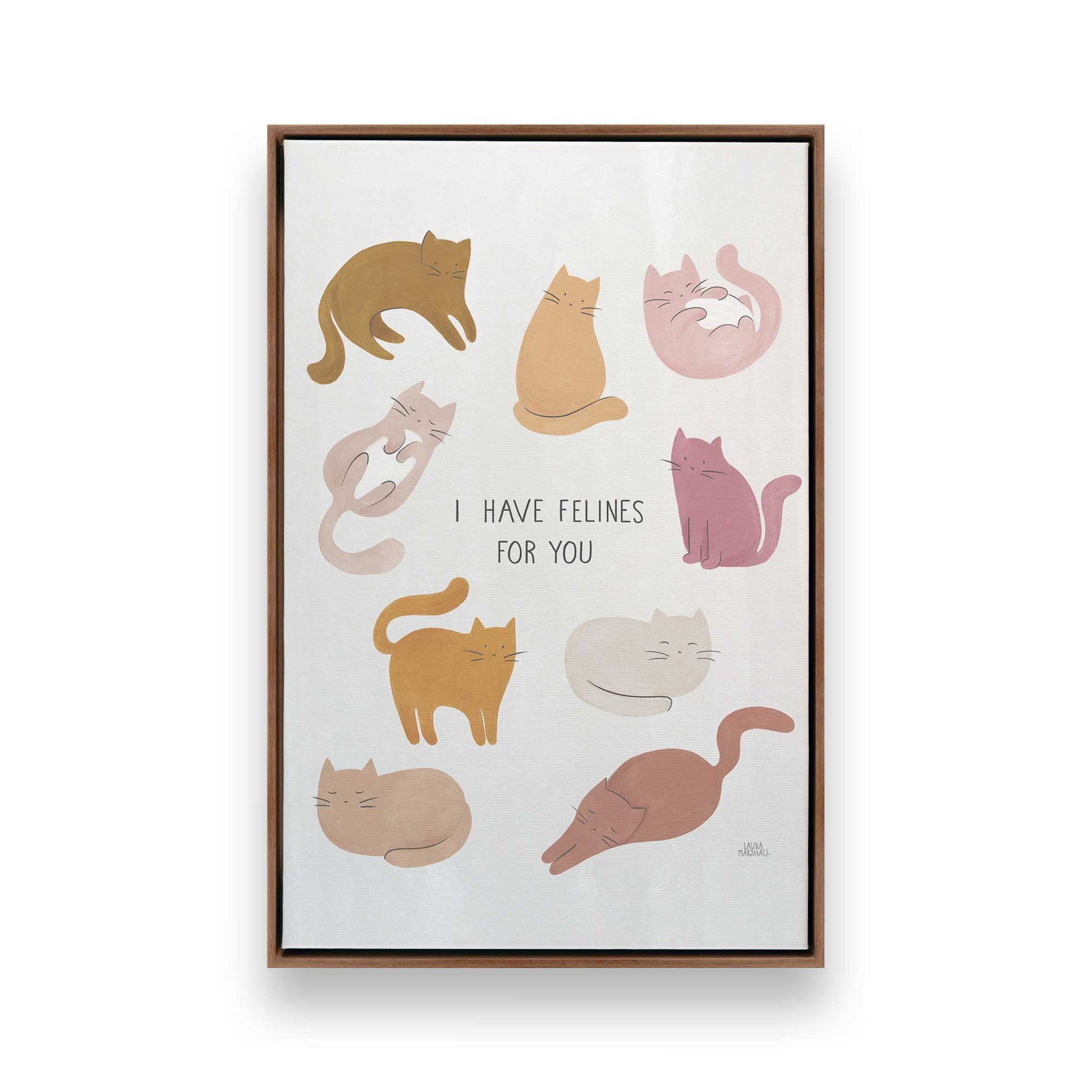 [Color:Walnut], Picture of art in a Walnut frame