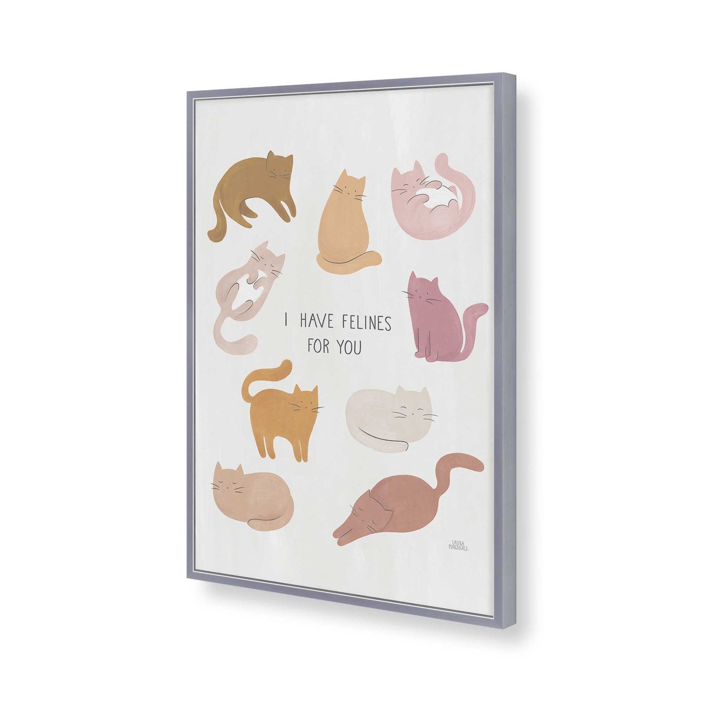 [Color:Polished Chrome], Picture of art in a Polished Chrome frame of the corner