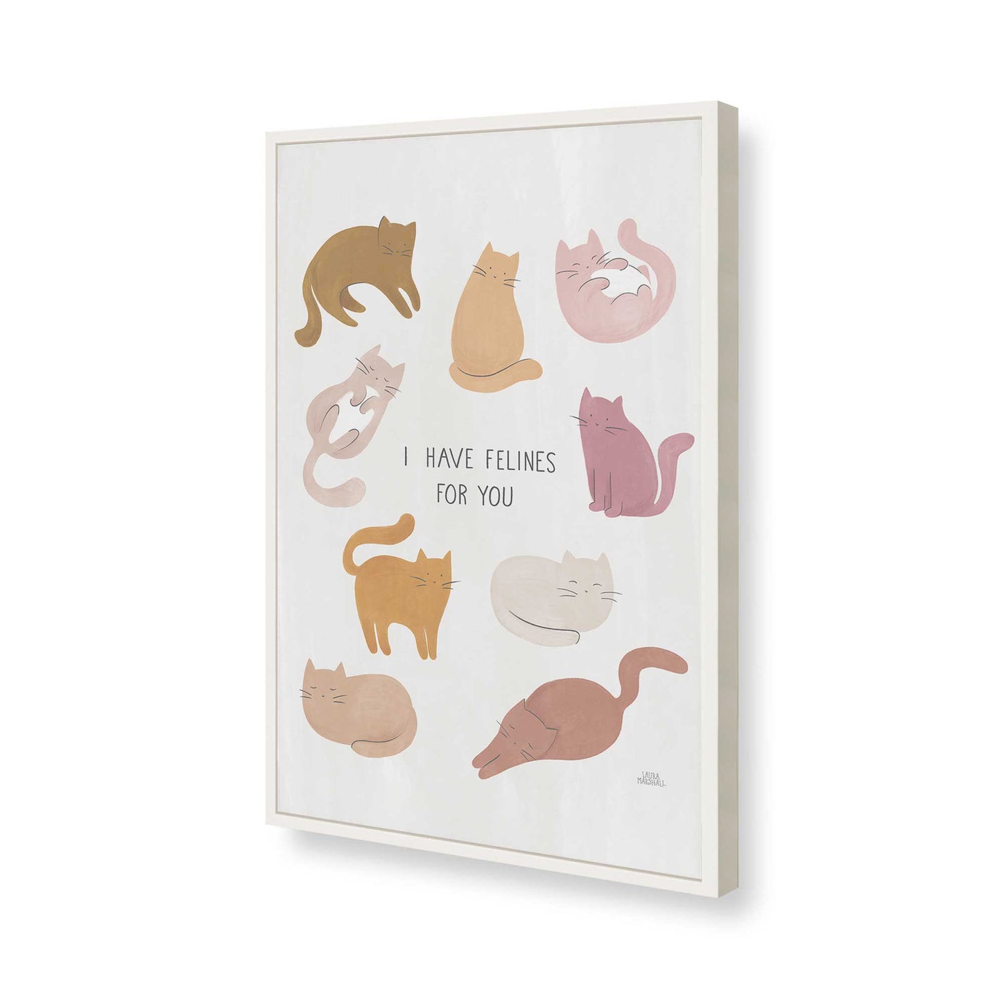 [Color:Opaque White], Picture of art in a Opaque White frame of the corner