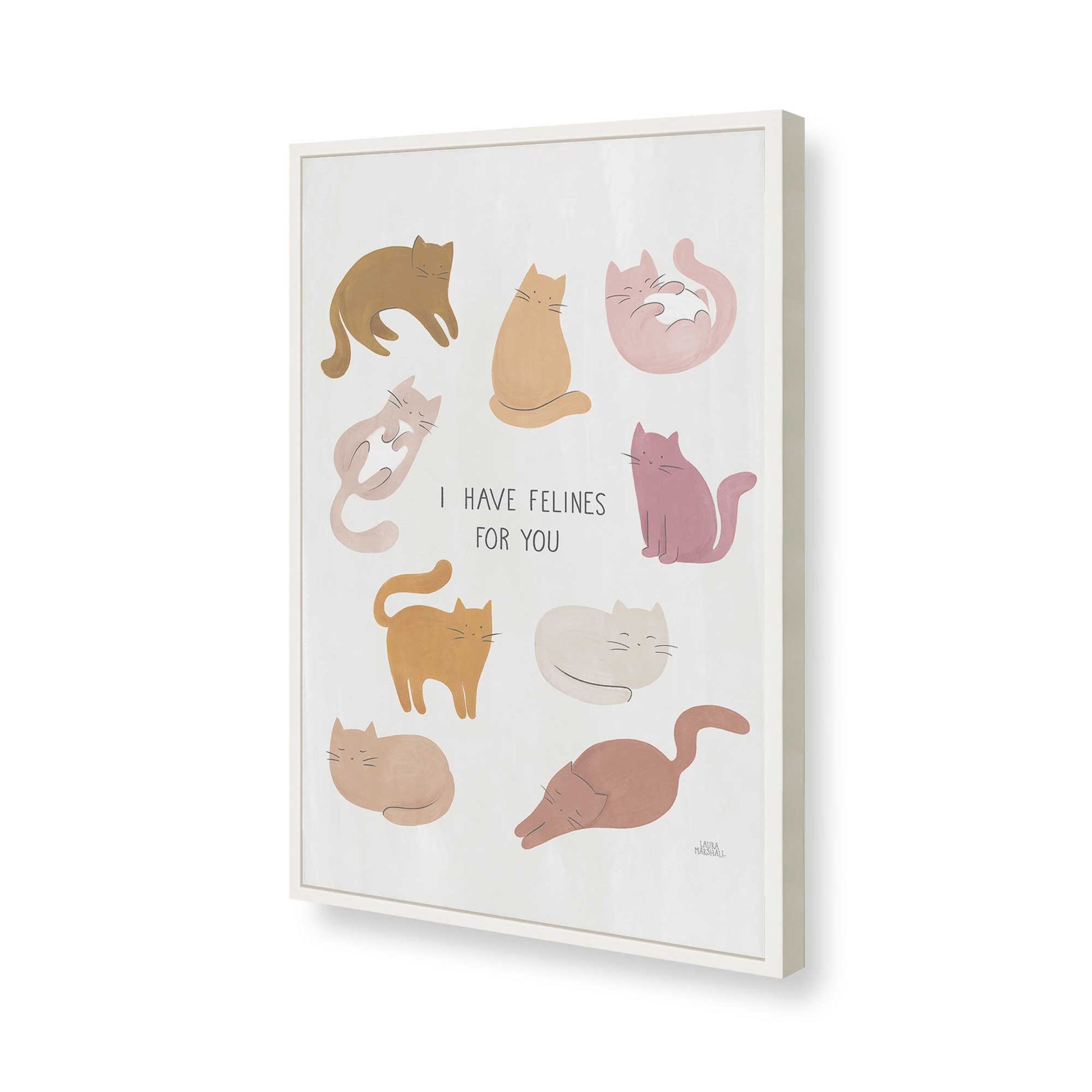 [Color:Opaque White], Picture of art in a Opaque White frame of the corner