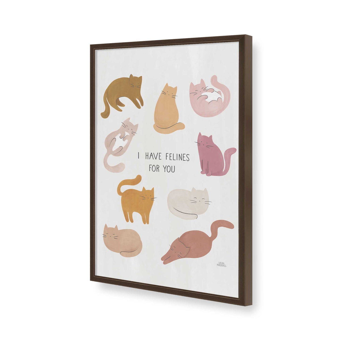 [Color:Belvinder Brown], Picture of art in a Belvinder Brown frame of the corner