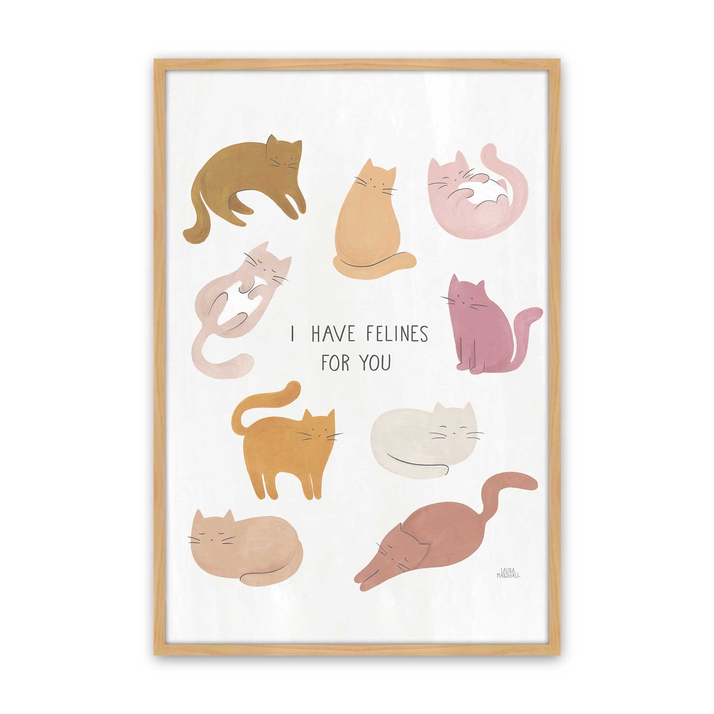 [Color:American Maple], Picture of art in a American Maple frame