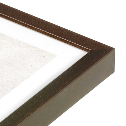 [Color:Espresso], Picture of art in a Espresso frame at an angle