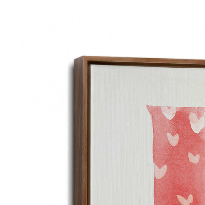 [Color:Walnut], Picture of art in a Walnut frame at an angle