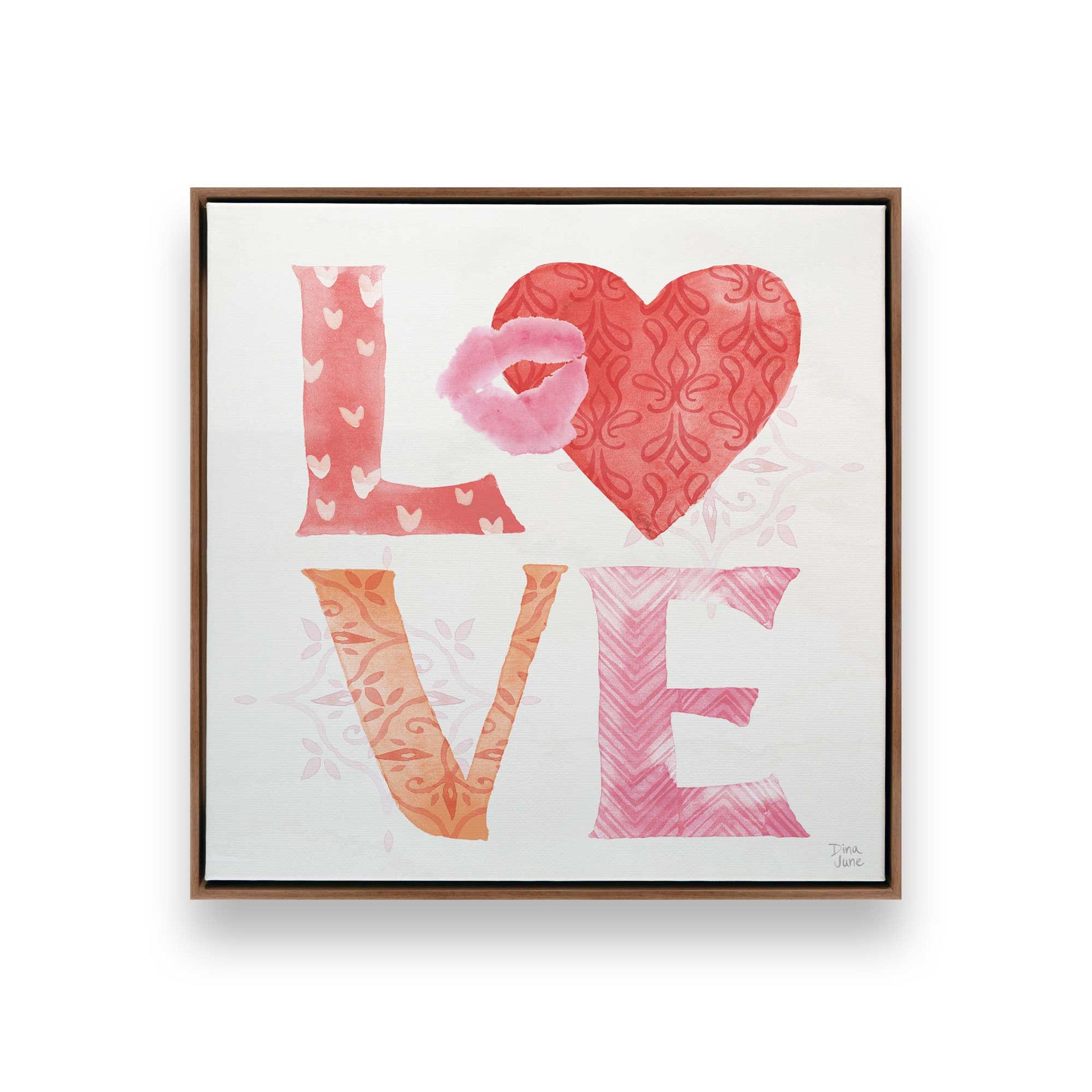 [Color:Walnut], Picture of art in a Walnut frame