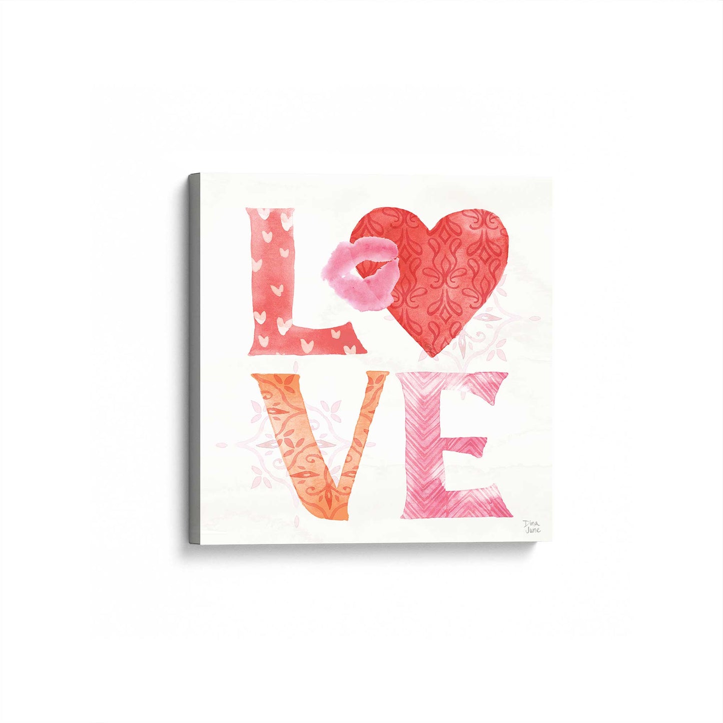 [Color:Stretched Canvas], Picture of art at an angle