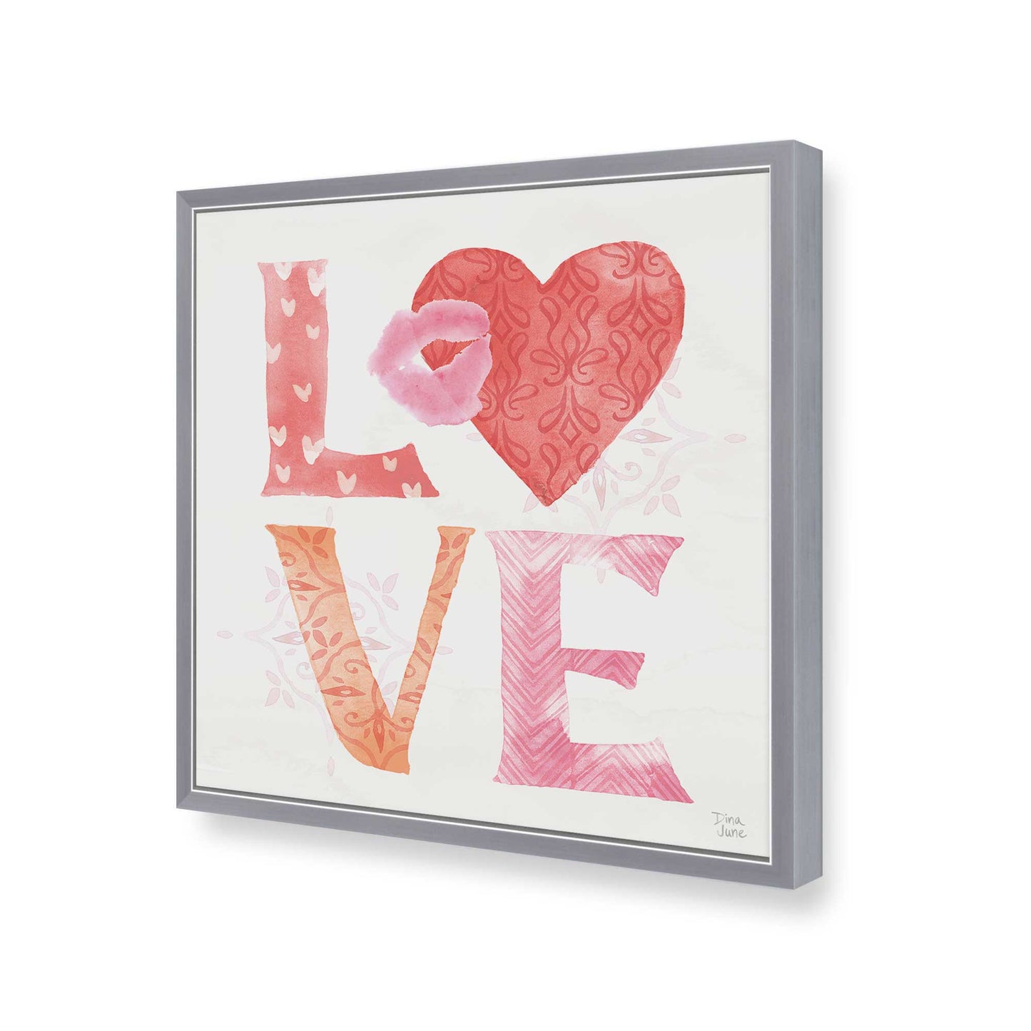 [Color:Polished Chrome], Picture of art in a Polished Chrome frame of the corner