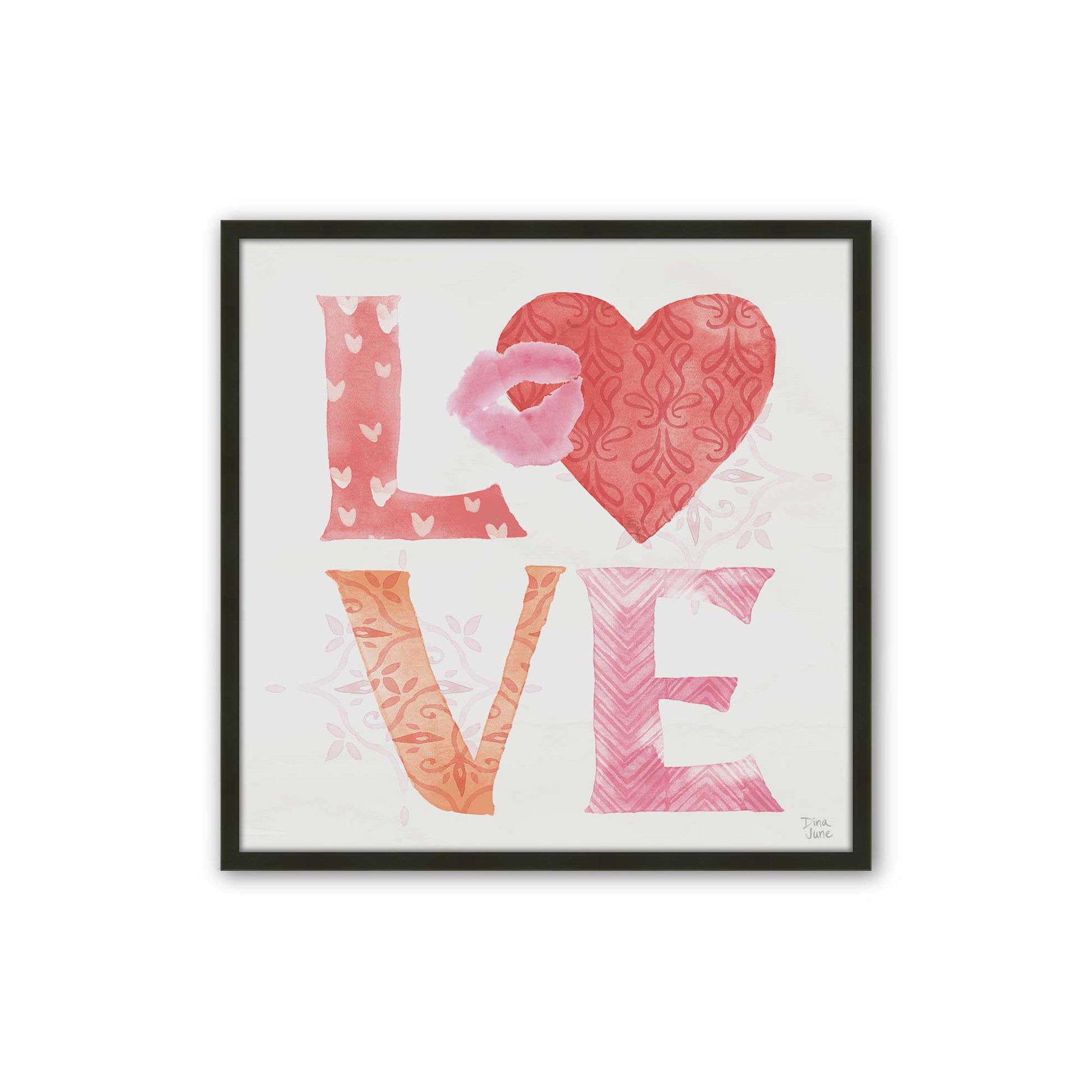 [Color:Satin Black], Picture of art in a Satin Black frame