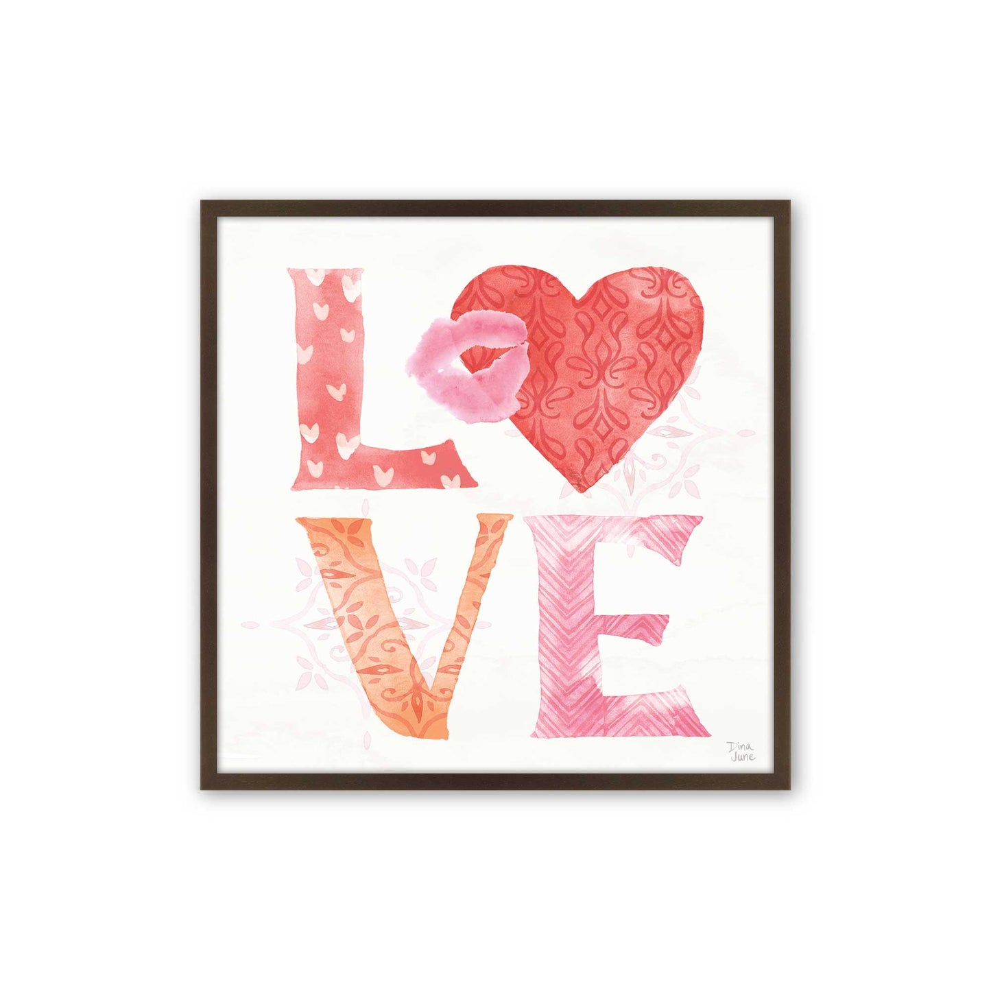 [Color:Espresso], Picture of art in a Espresso frame