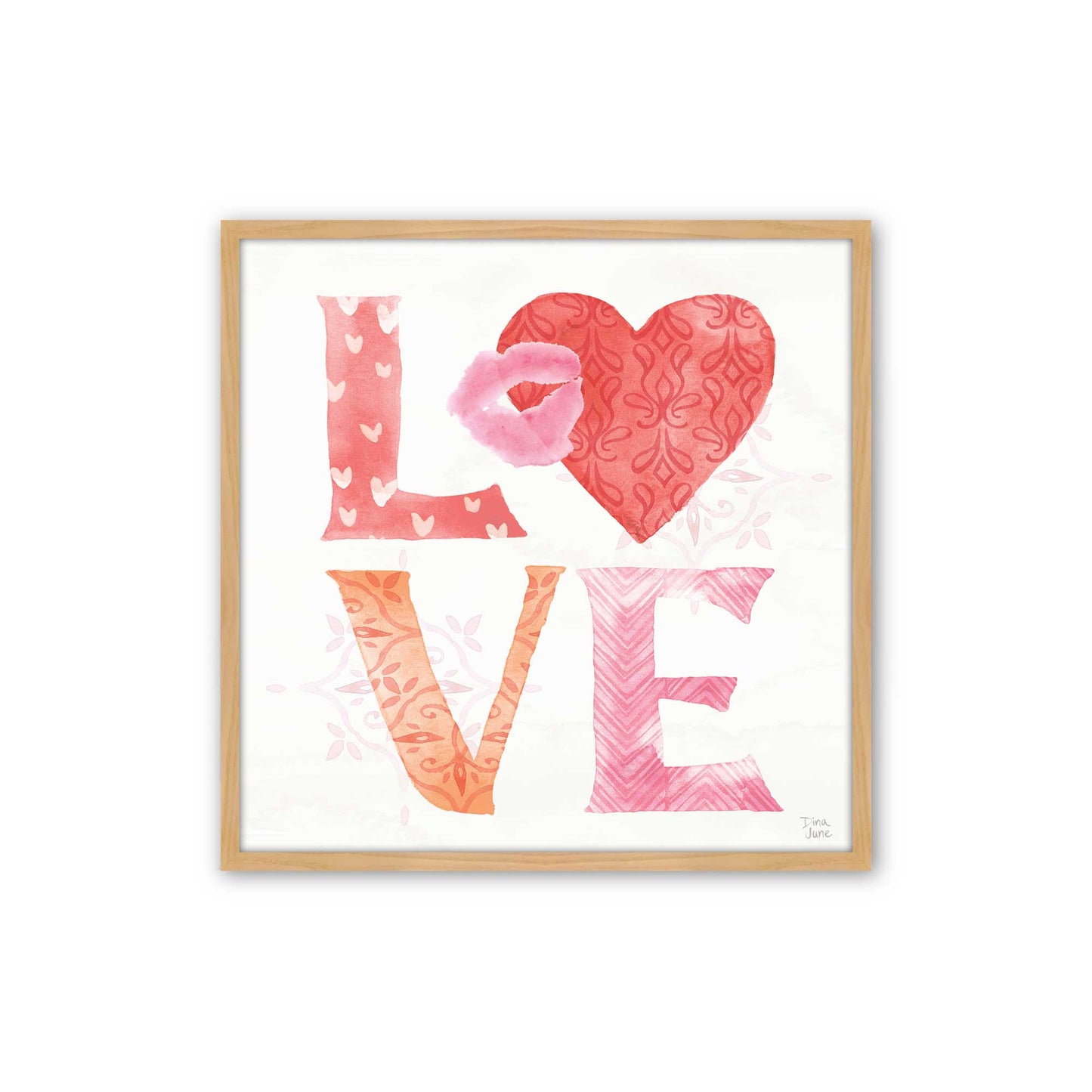 [Color:American Maple], Picture of art in an American Maple frame