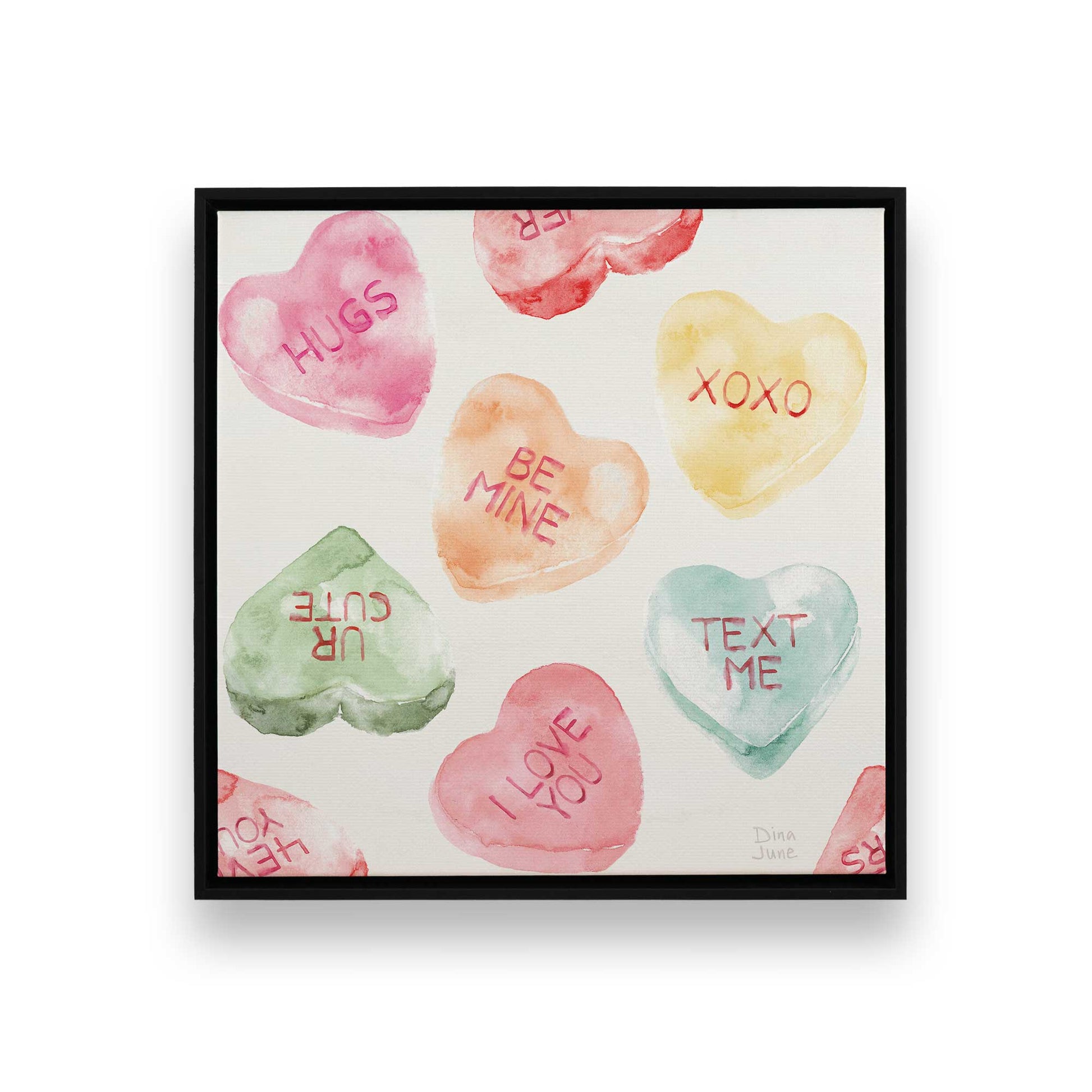 [Color:Satin Black], Picture of art in a Satin Black frame