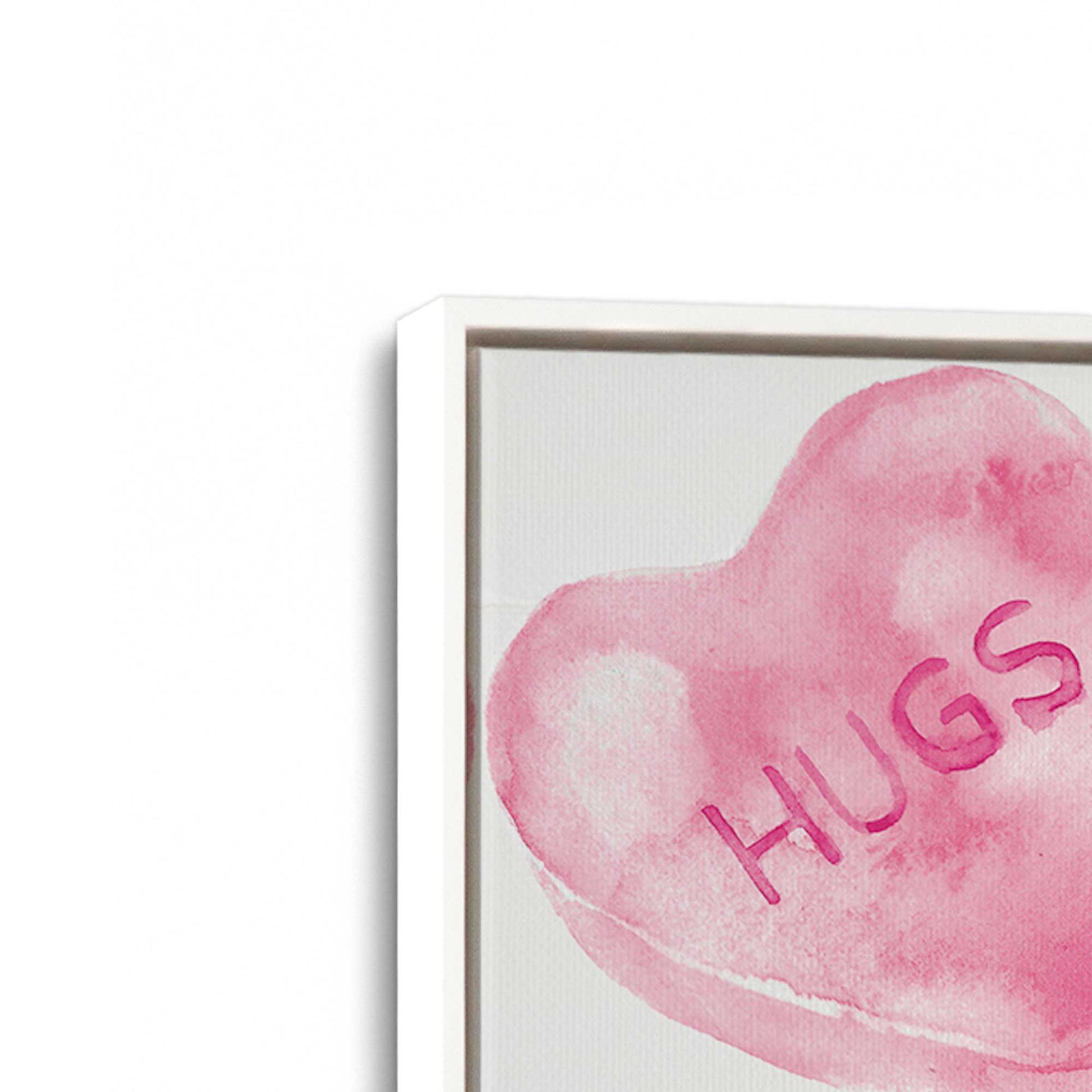 [Color:Opaque White], Picture of art in a White frame at an angle