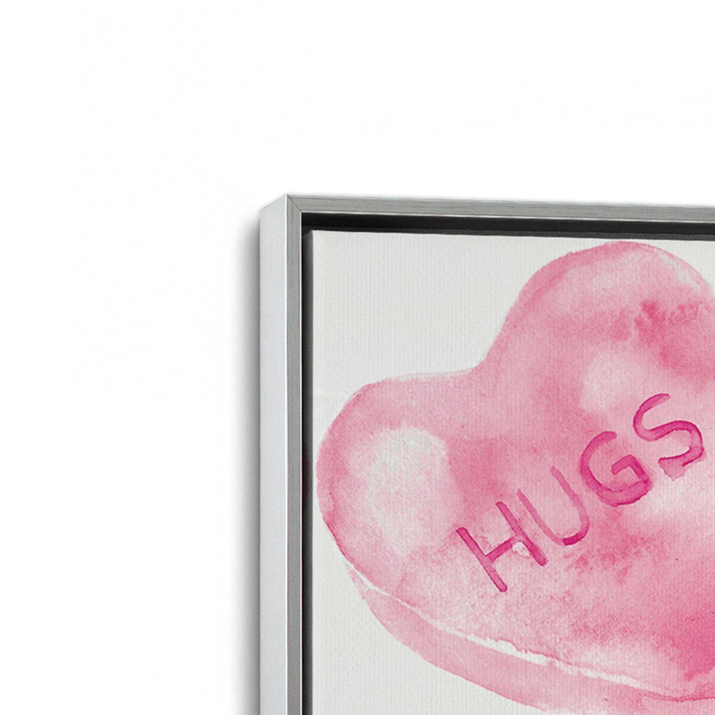 [Color:Polished Chrome], Picture of art in a Polished Chrome frame at an angle