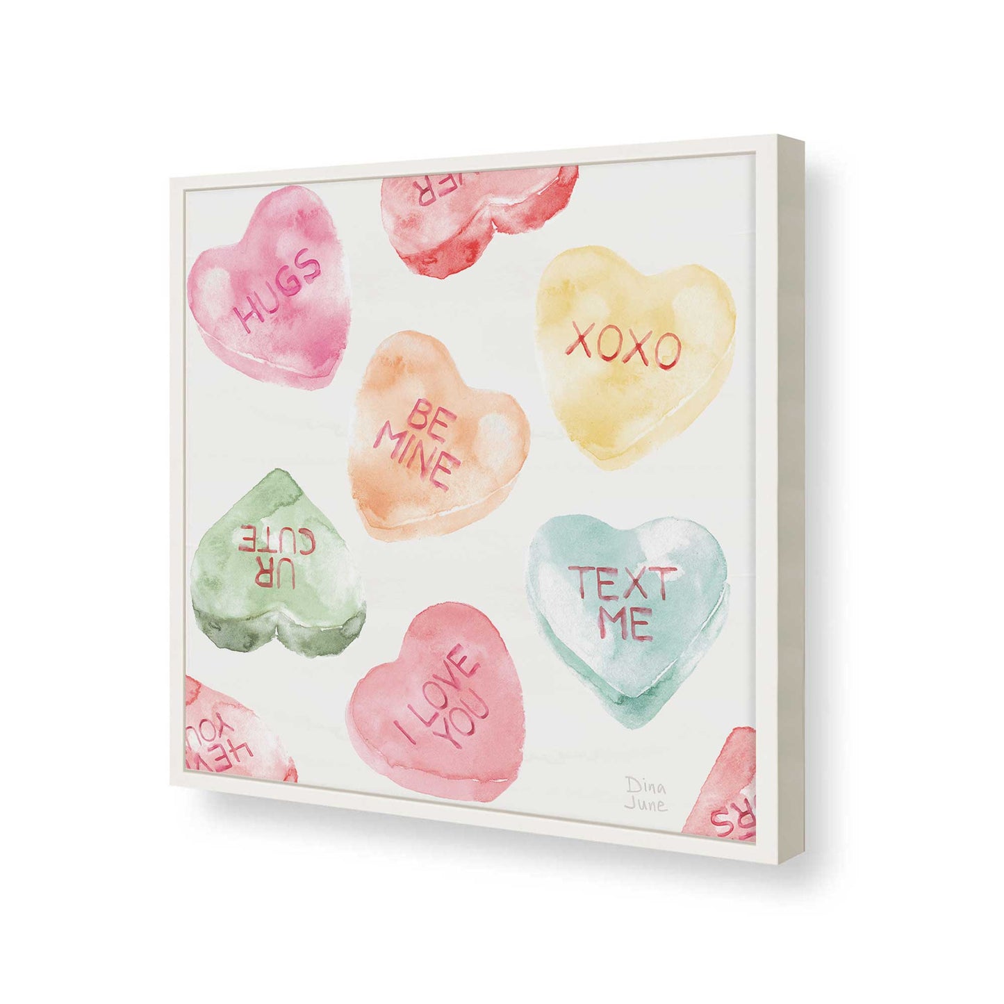 [Color:Opaque White], Picture of art in a Opaque White frame of the corner
