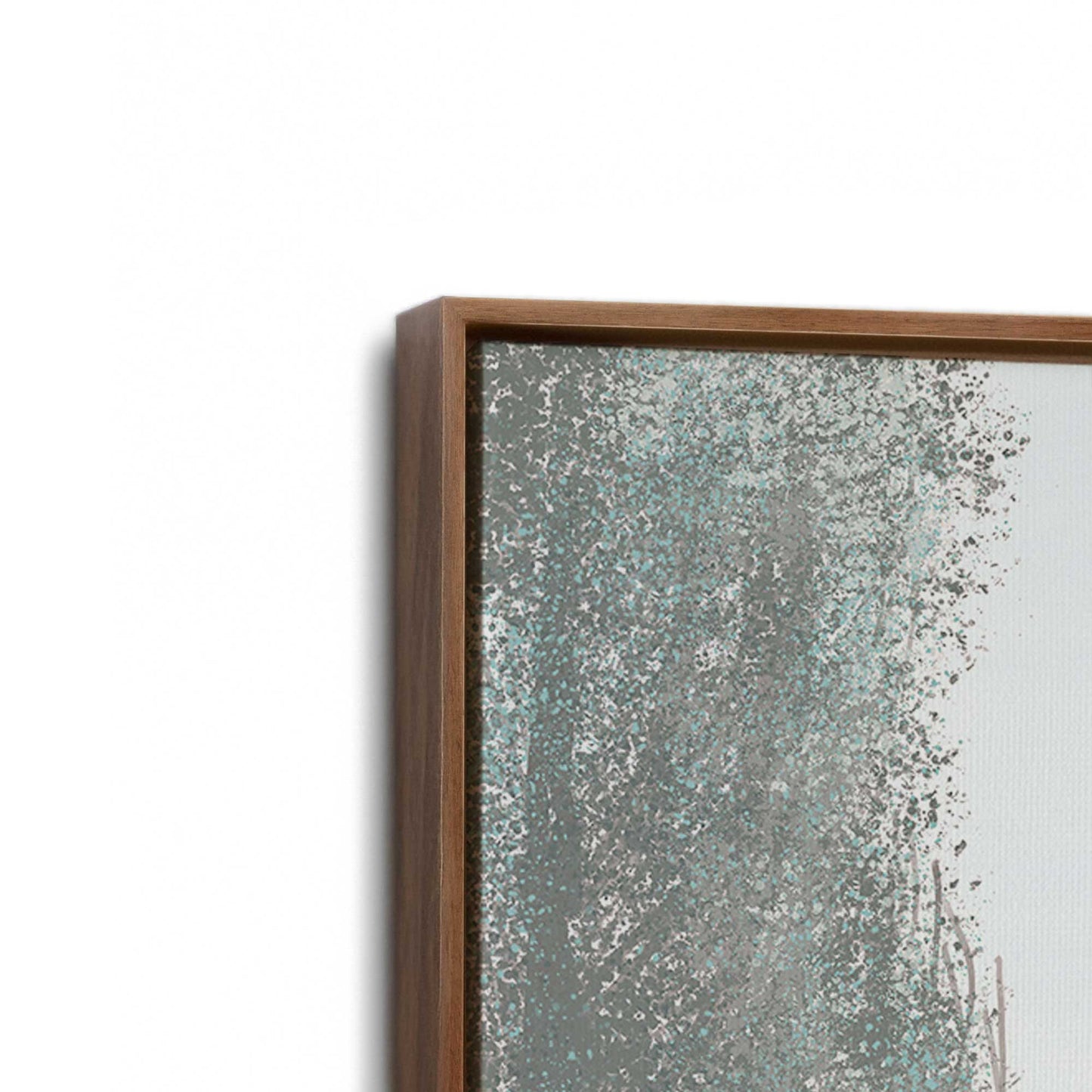 [Color:Walnut], Picture of art in a Walnut frame at an angle