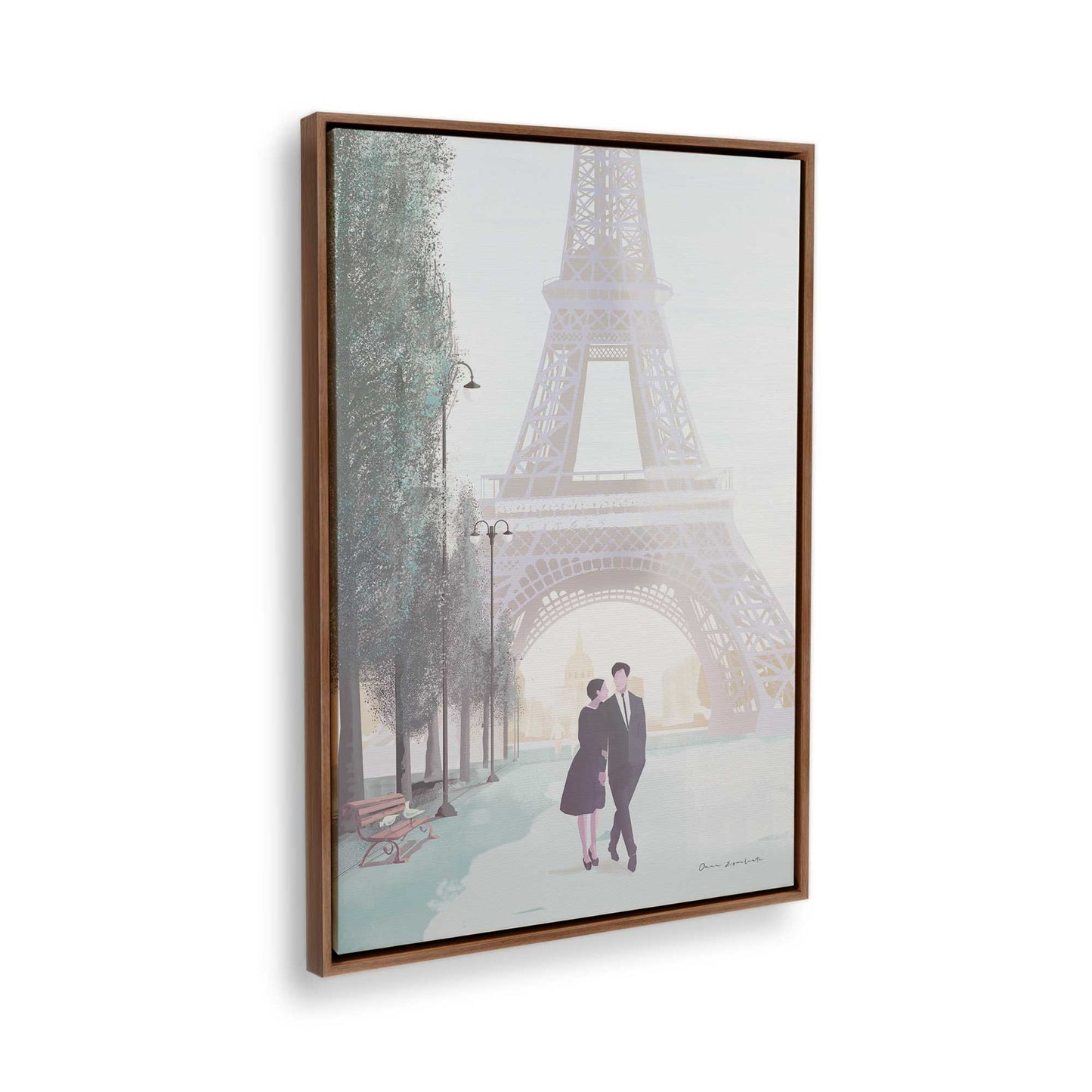 [Color:Walnut], Picture of the corner of the art