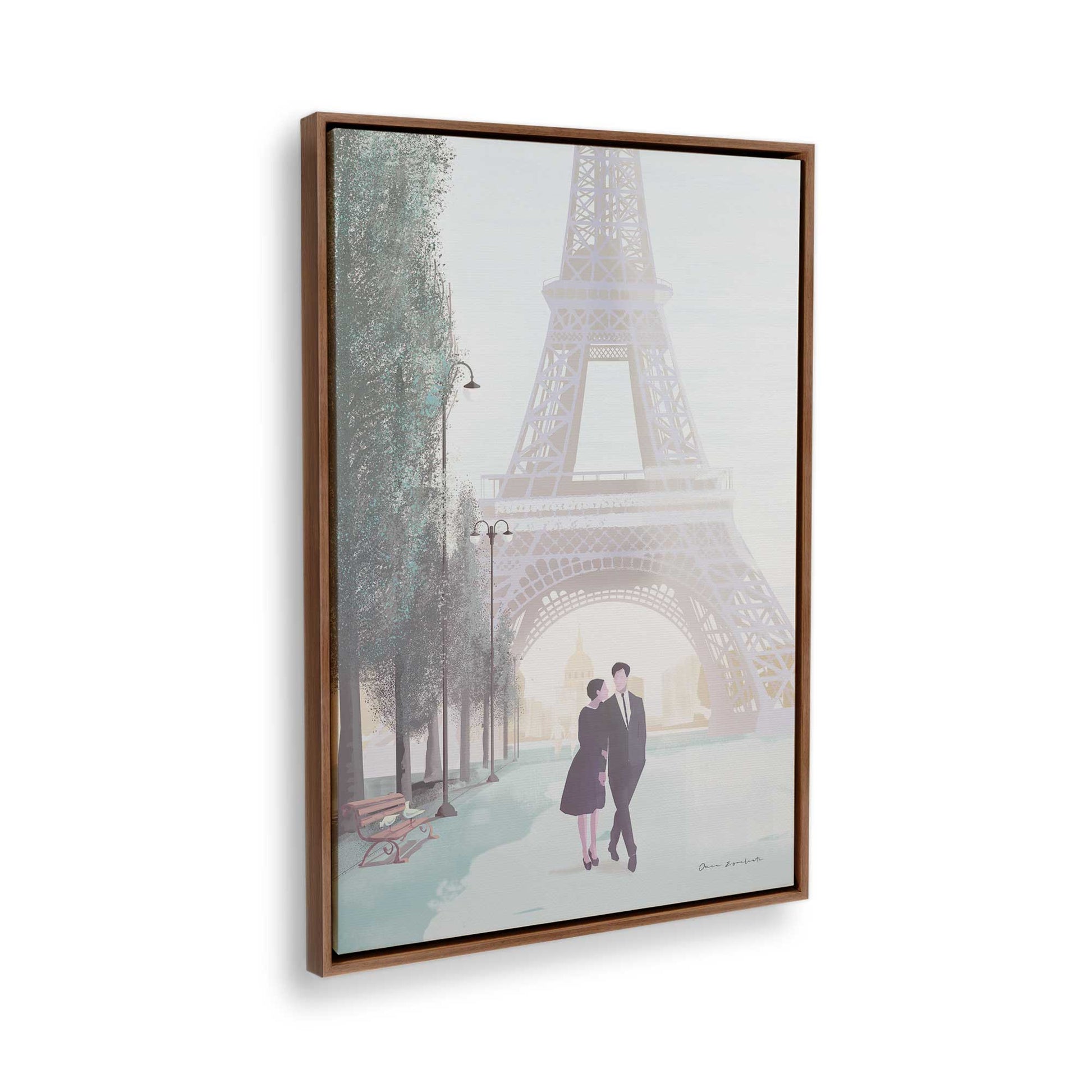 [Color:Walnut], Picture of the corner of the art