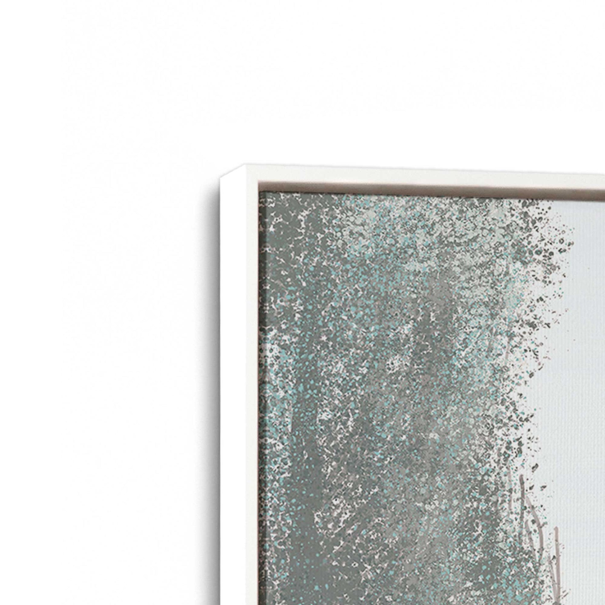 [Color:Opaque White], Picture of art in a White frame at an angle