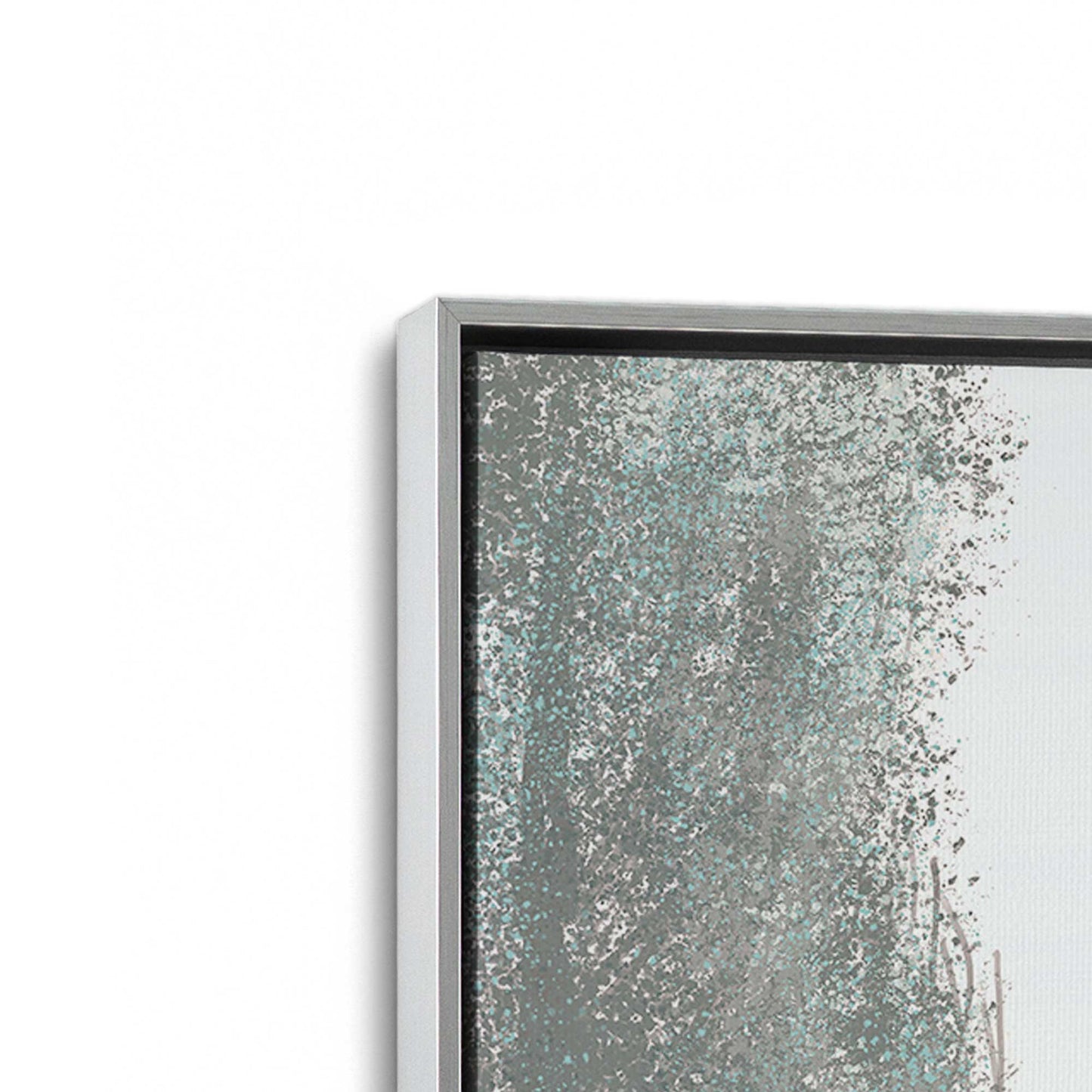 [Color:Polished Chrome], Picture of art in a Polished Chrome frame at an angle