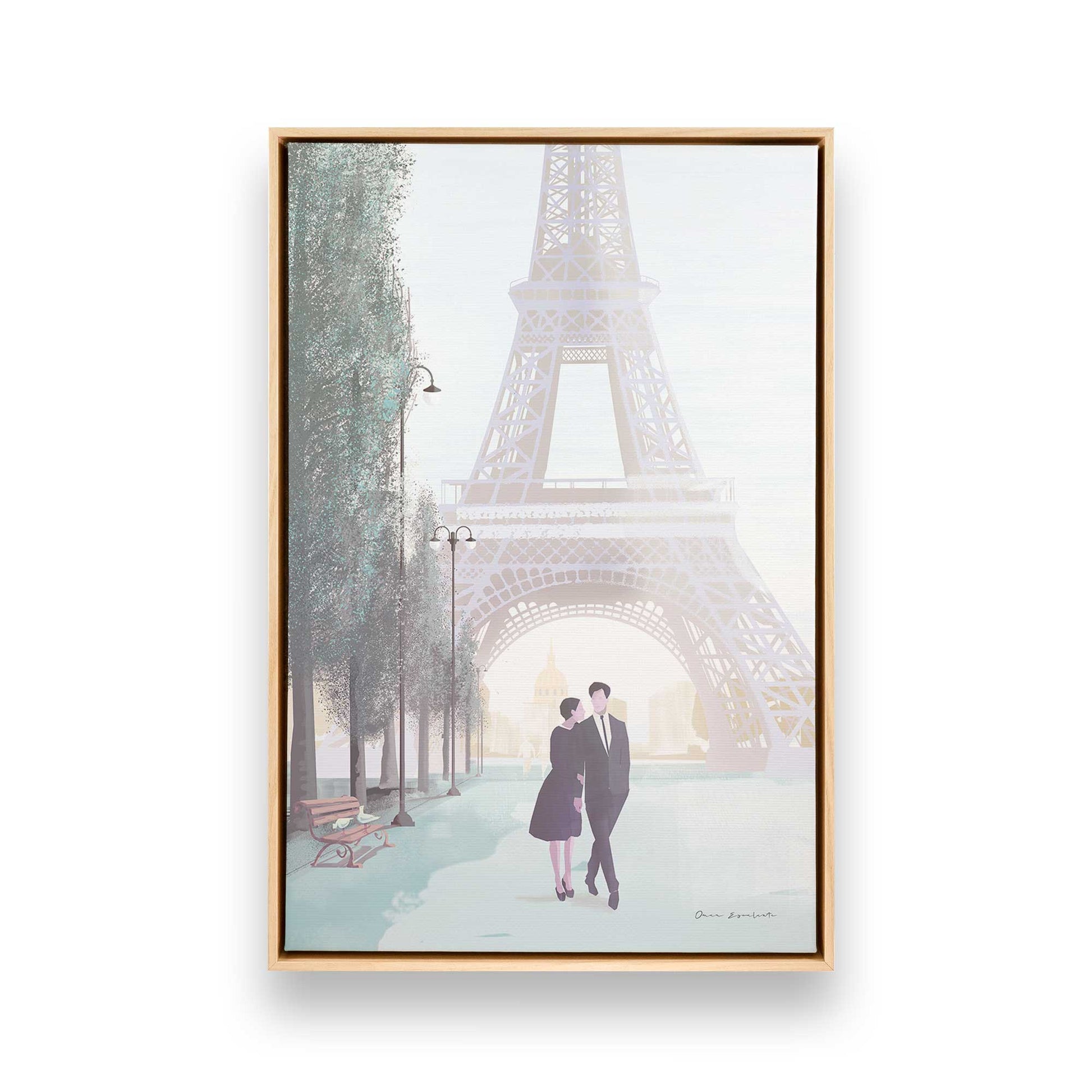 [Color:American Maple], Picture of art in a American Maple frame
