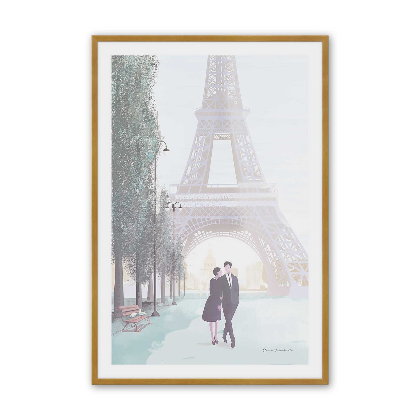 [Color:Polished Gold], Picture of art in a Polished Gold frame