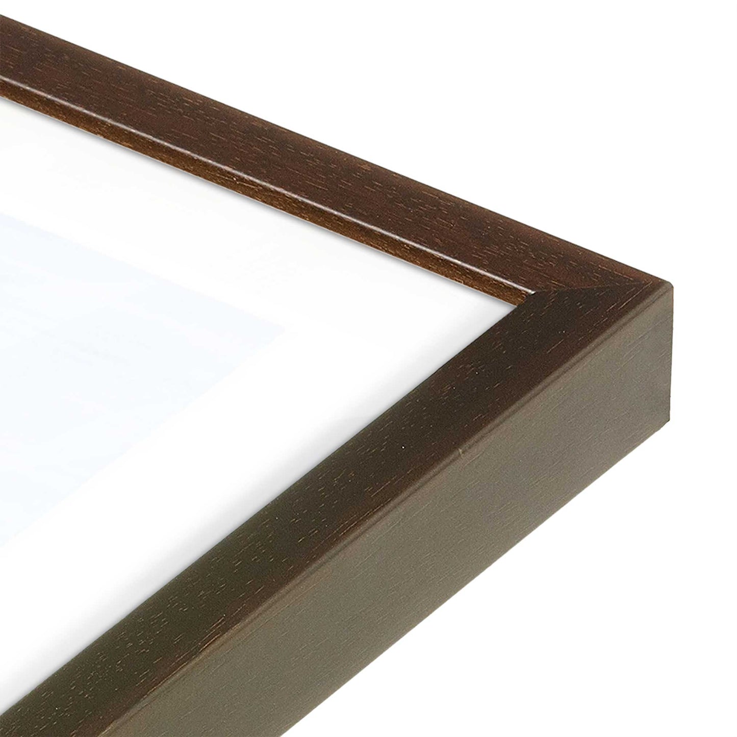 [Color:Brown], Picture of art in a Brown frame at an angle
