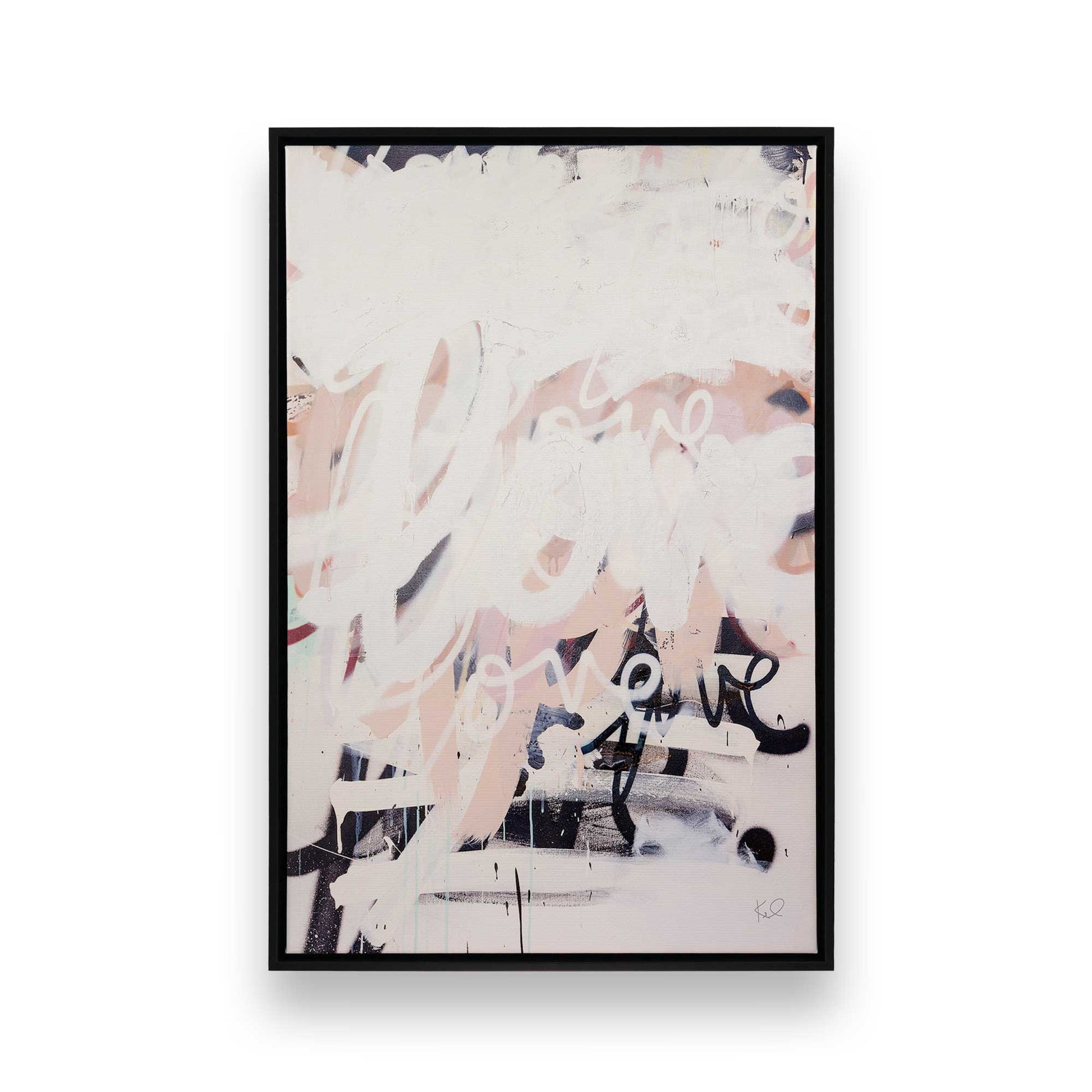 [Color:Satin Black], Picture of art in a Satin Black frame